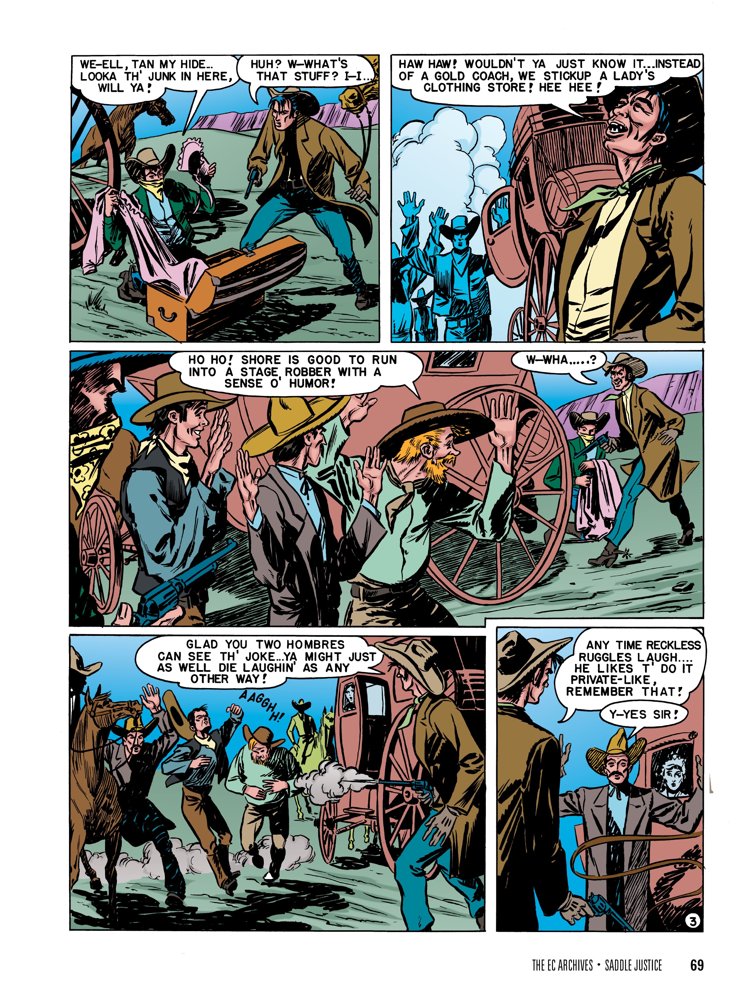 Read online The EC Archives: Saddle Justice comic -  Issue # TPB (Part 1) - 71