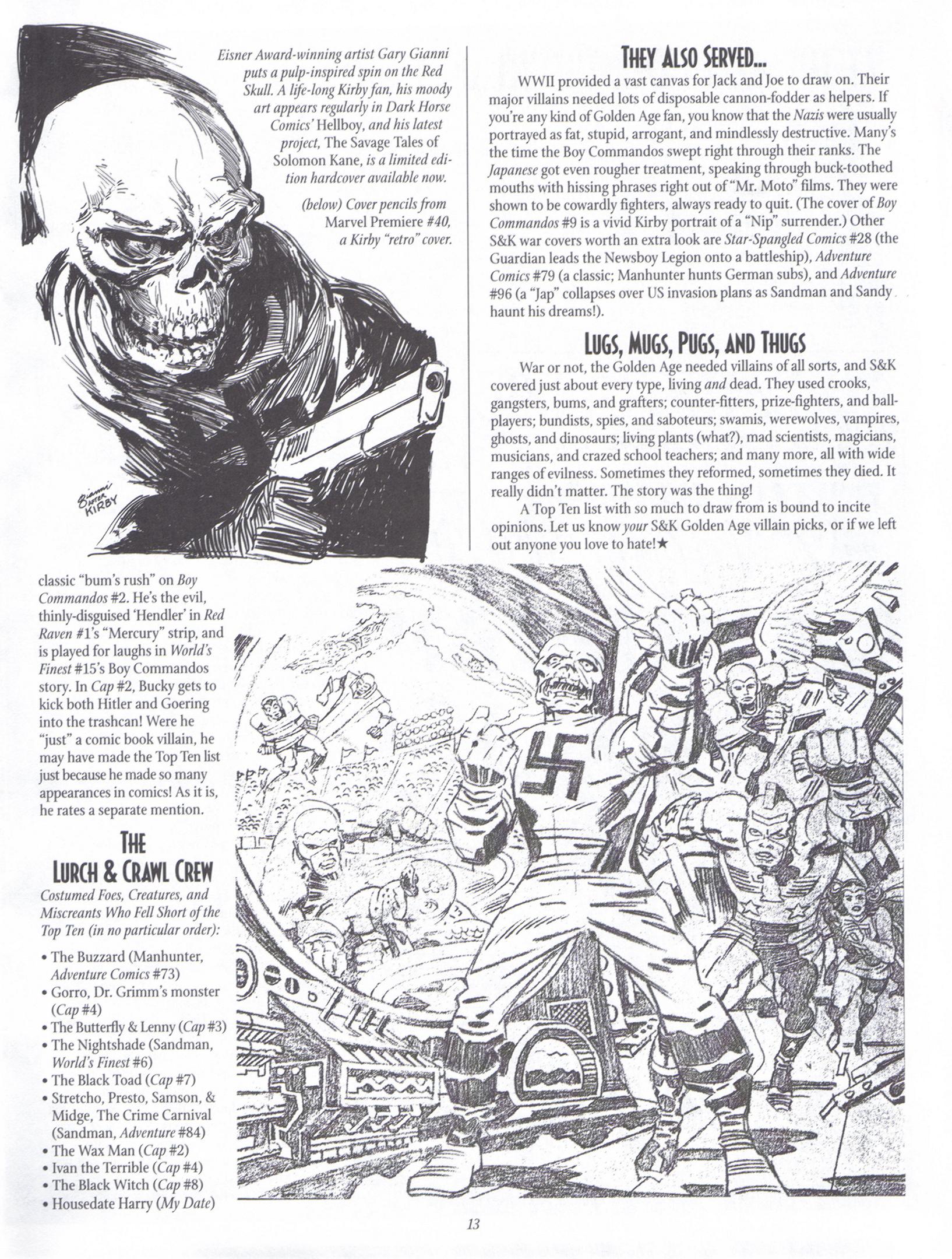 Read online The Jack Kirby Collector comic -  Issue #22 - 13