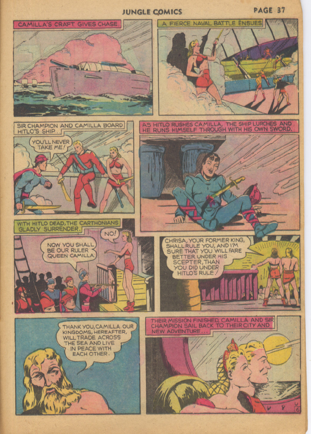 Read online Jungle Comics comic -  Issue #10 - 38