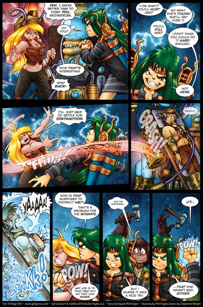 Read online Girl Genius (2002) comic -  Issue #10 - 35