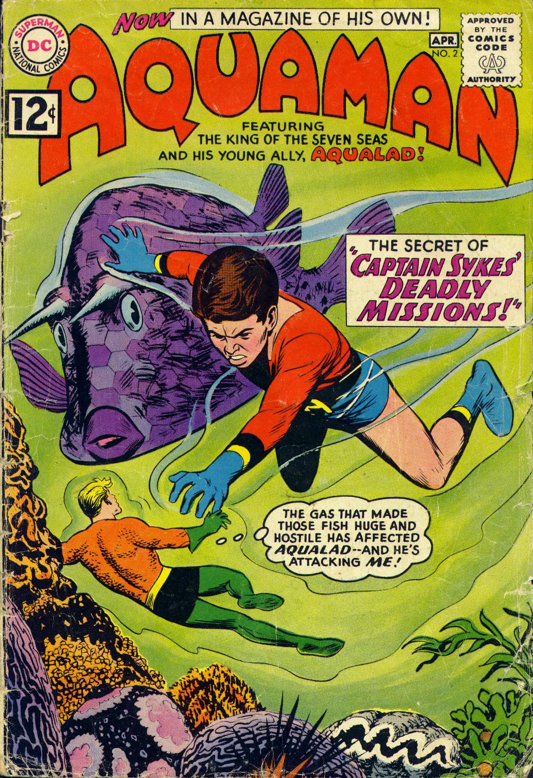 Read online Aquaman (1962) comic -  Issue #2 - 1