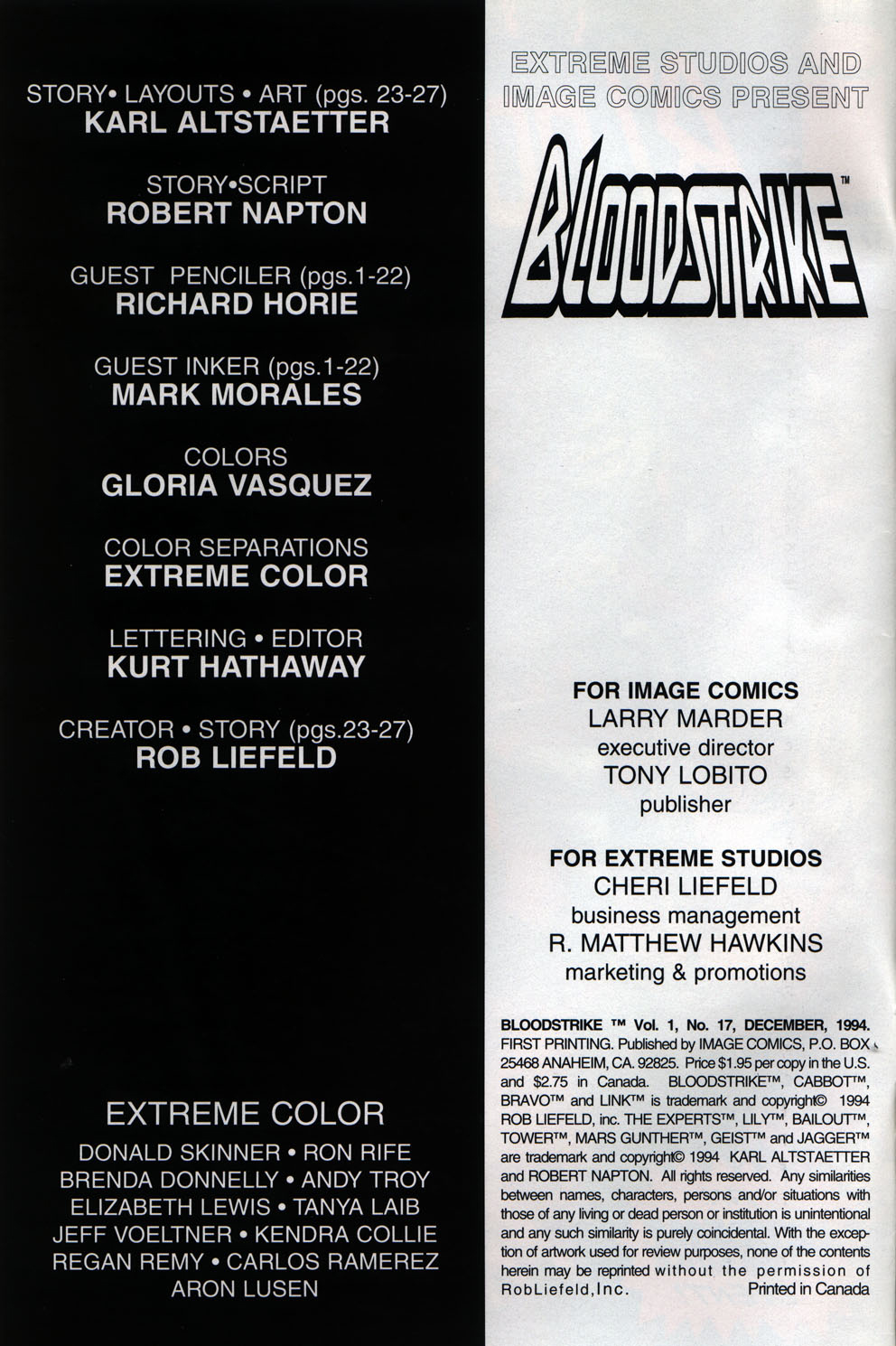Read online Bloodstrike (1993) comic -  Issue #17 - 2