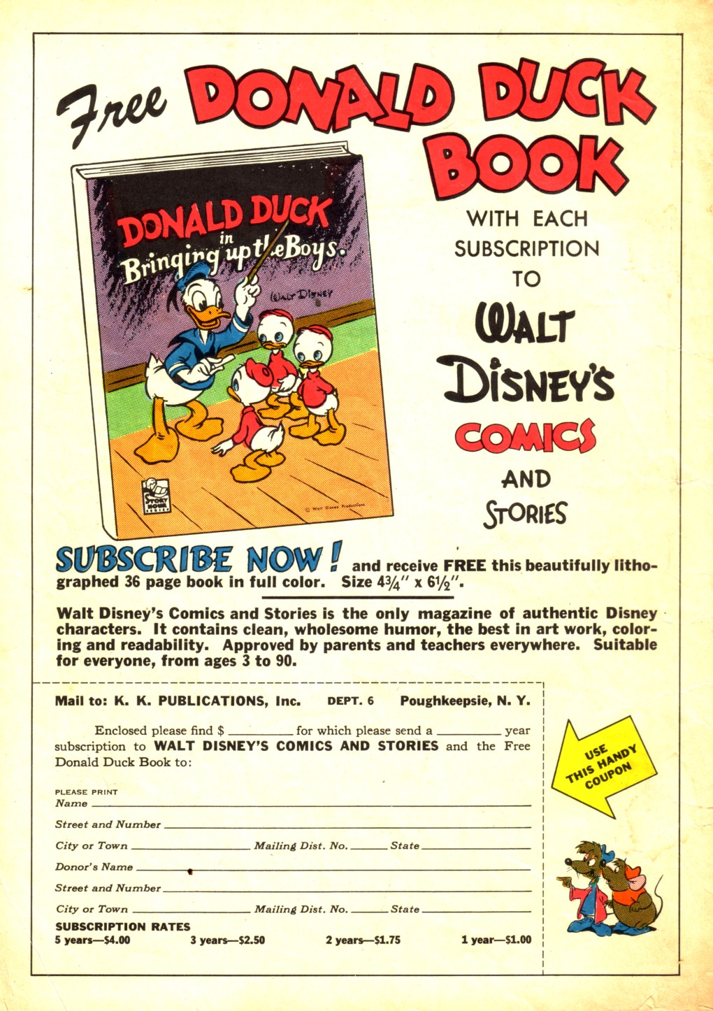 Read online Walt Disney's Comics and Stories comic -  Issue #153 - 2