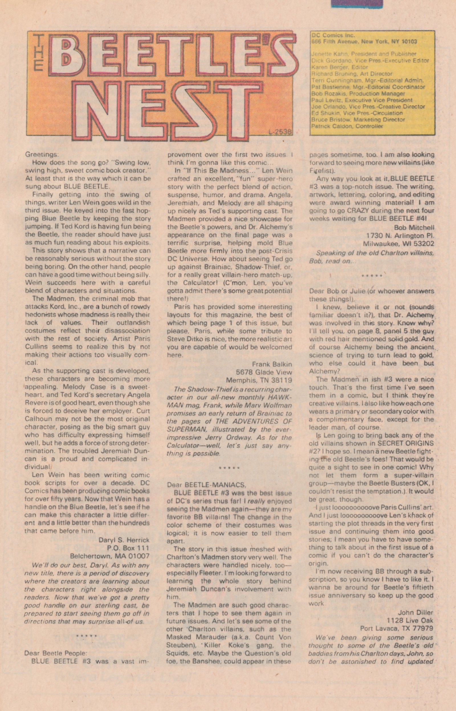 Read online Blue Beetle (1986) comic -  Issue #7 - 32