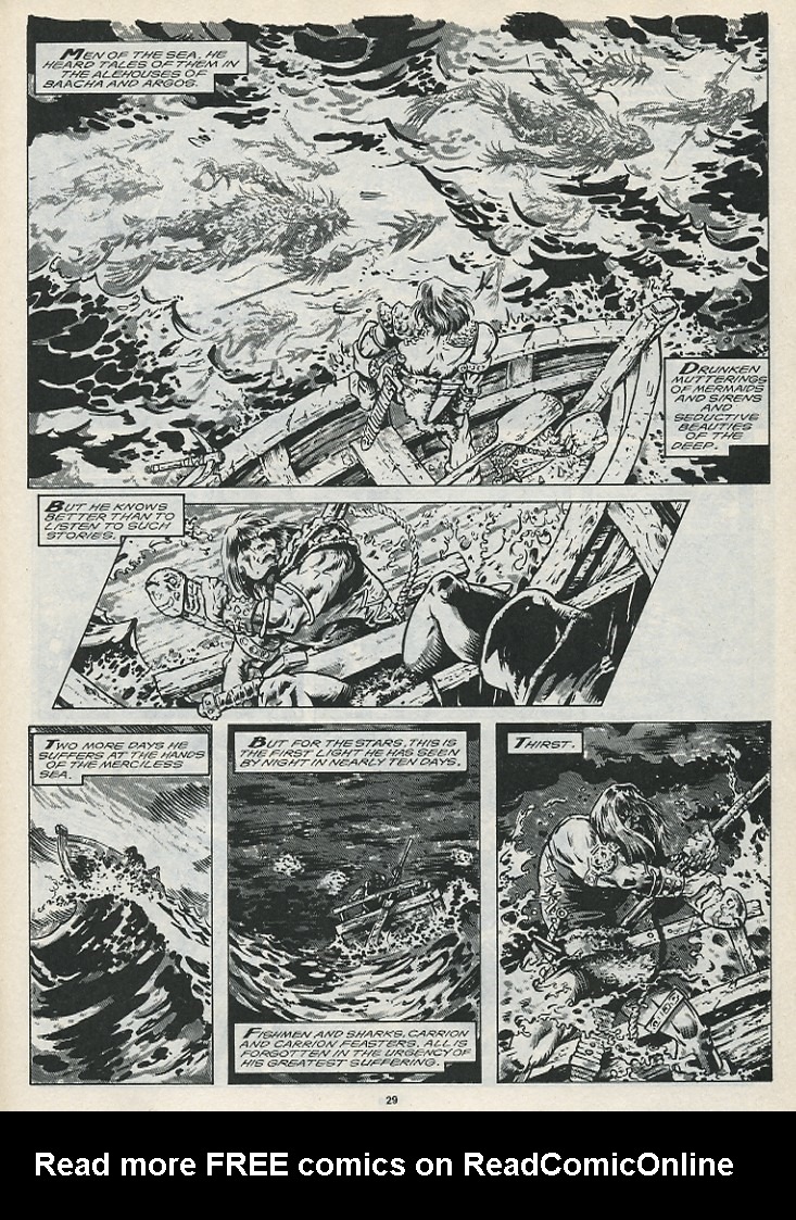 Read online The Savage Sword Of Conan comic -  Issue #176 - 31
