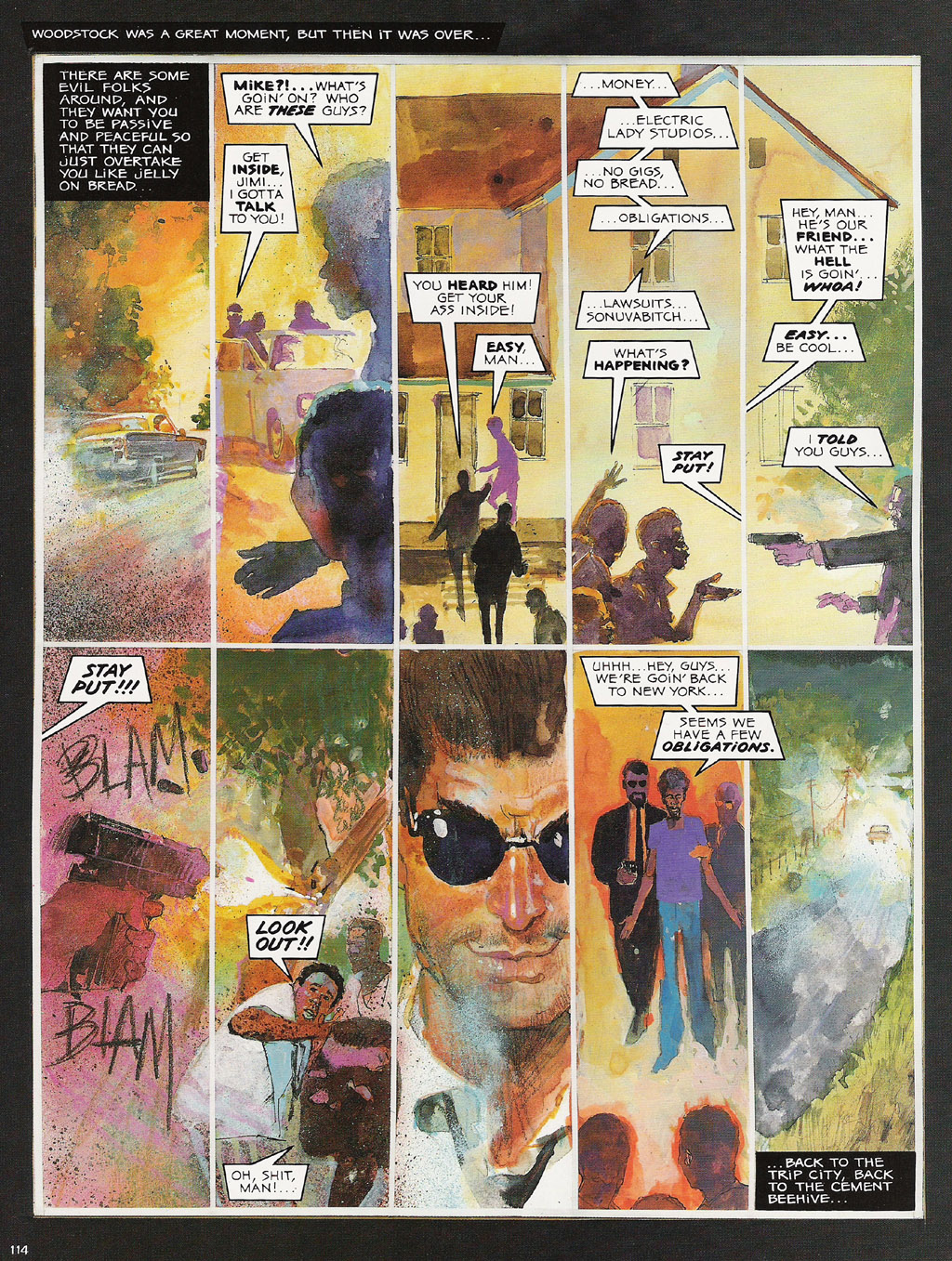 Read online Voodoo Child - The Illustrated Legend of Jimi Hendrix comic -  Issue # TPB - 117