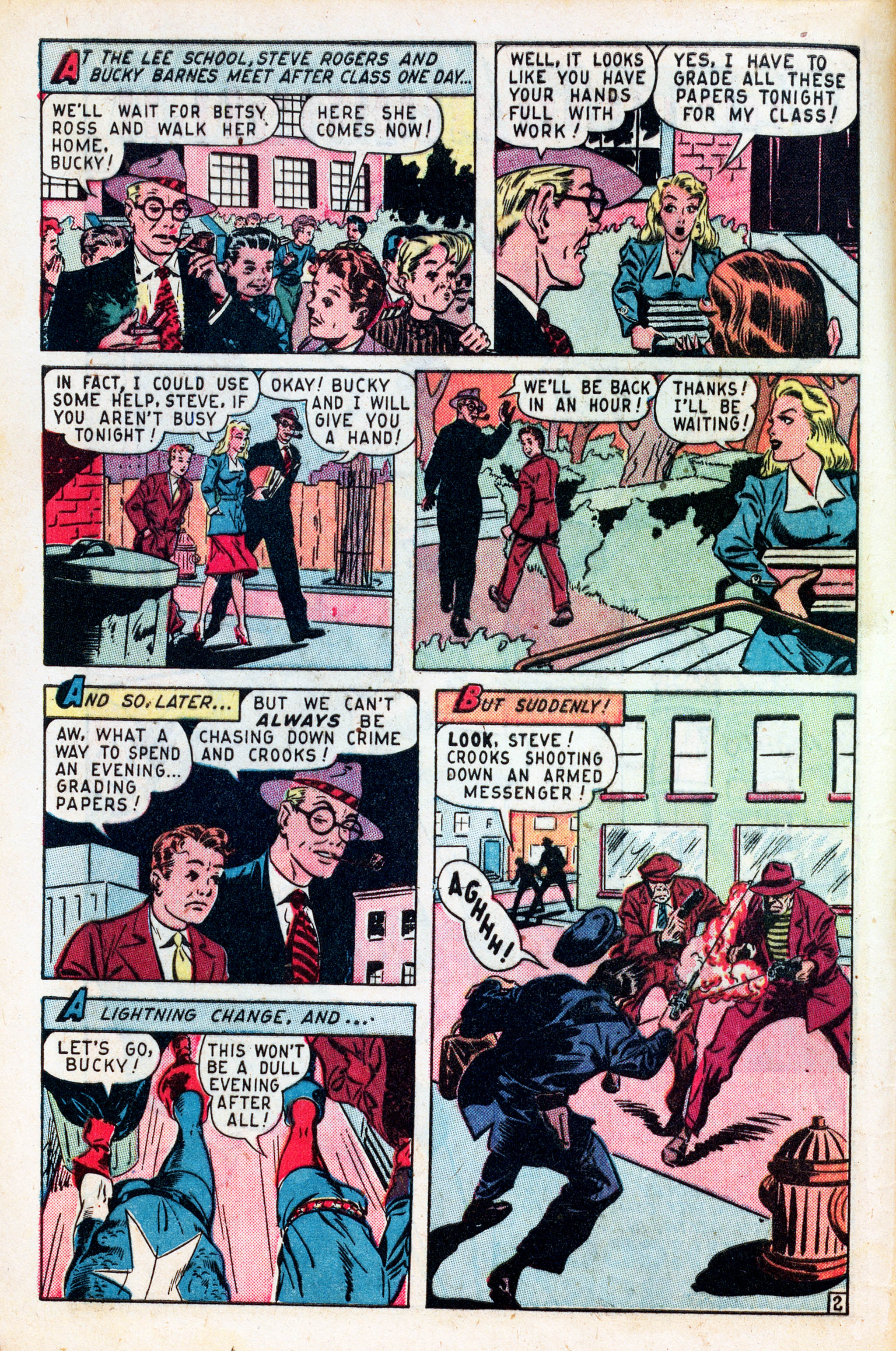 Read online Captain America Comics comic -  Issue #62 - 4