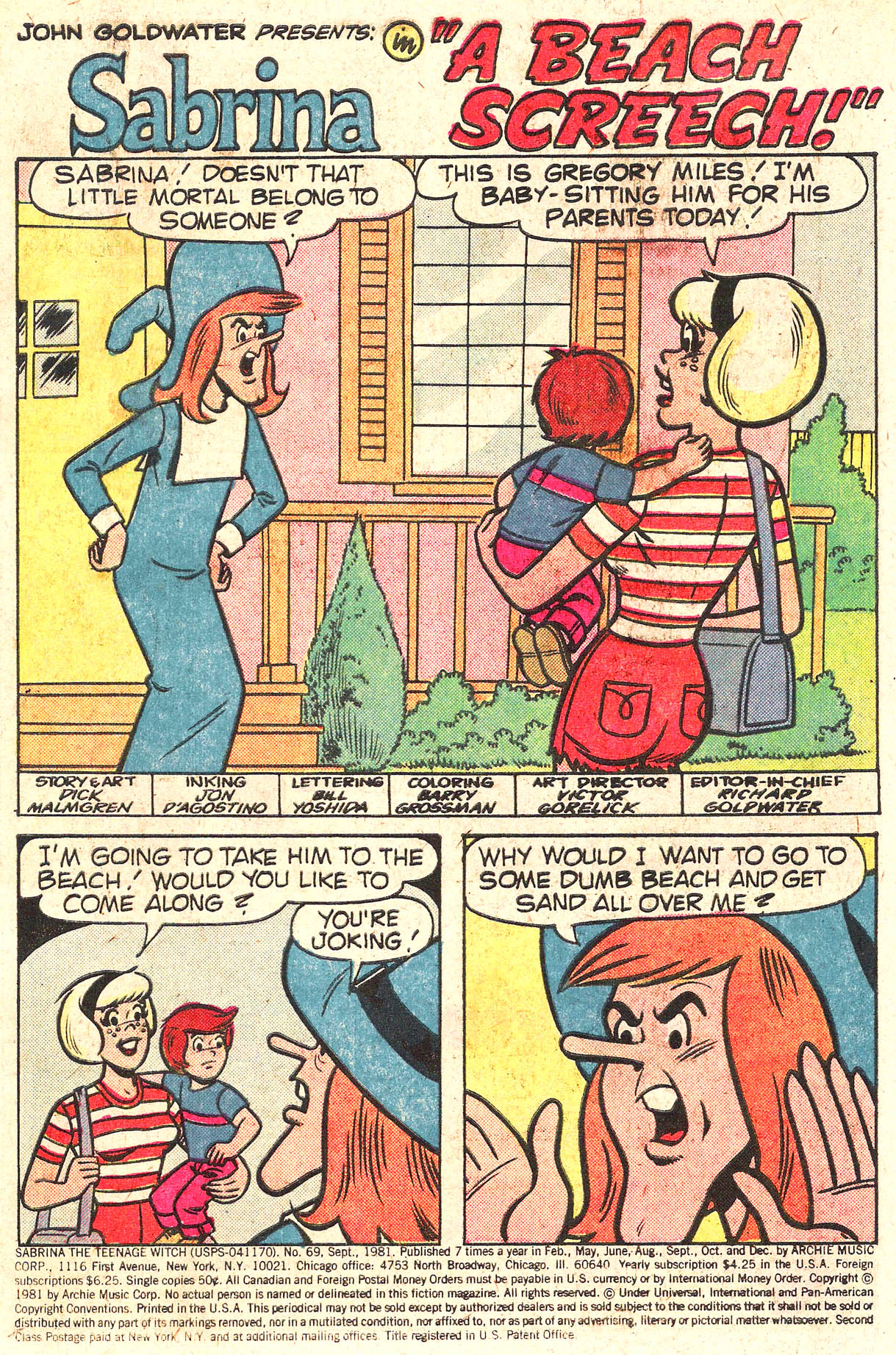 Read online Sabrina The Teenage Witch (1971) comic -  Issue #69 - 3