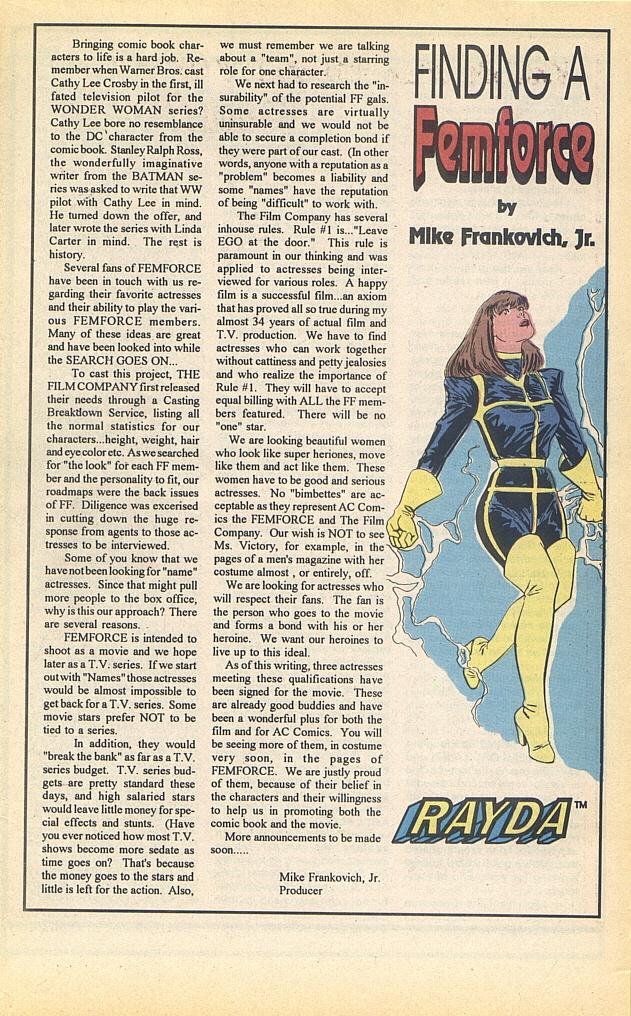 Read online Femforce comic -  Issue #59 - 32