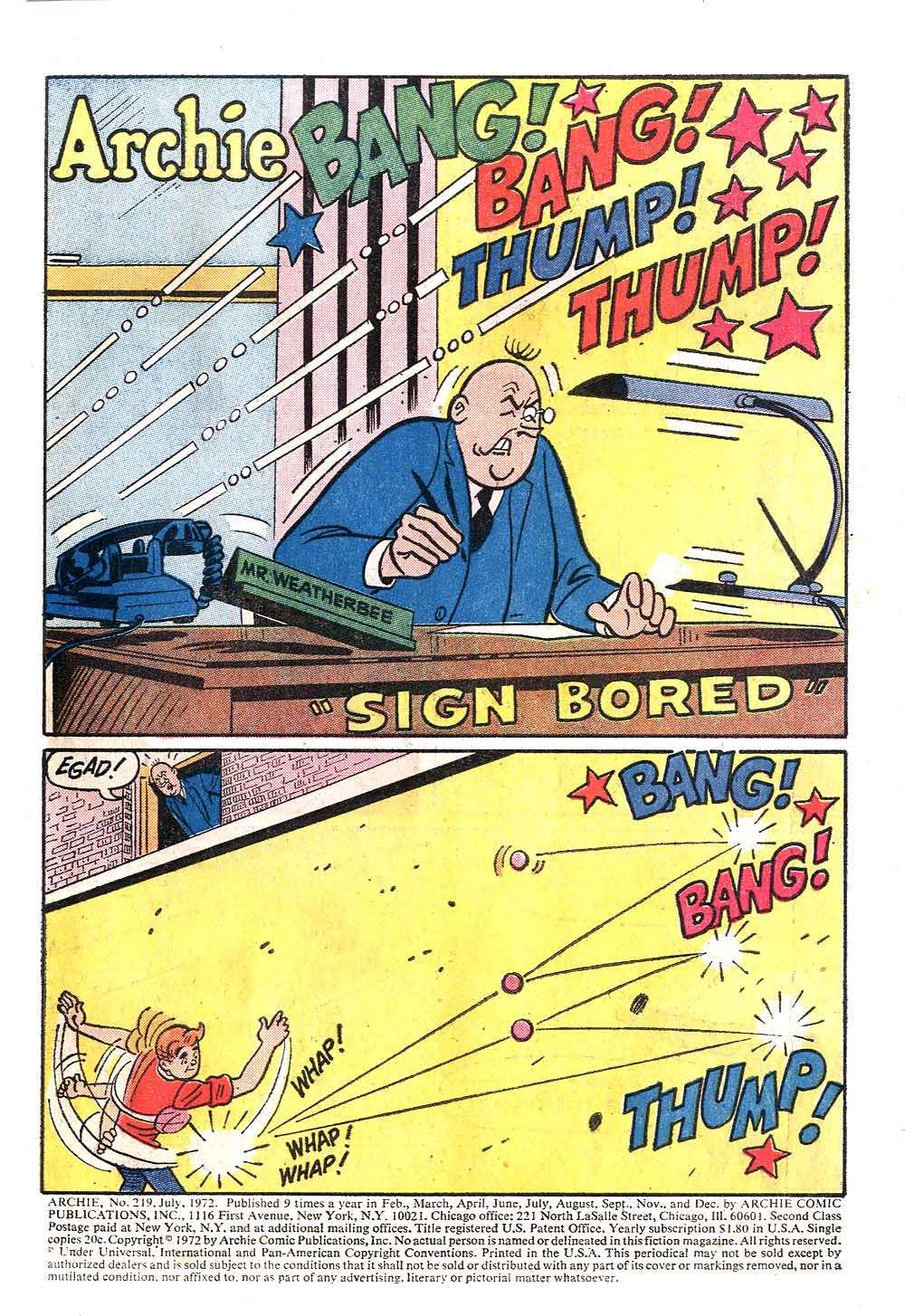 Read online Archie (1960) comic -  Issue #219 - 3