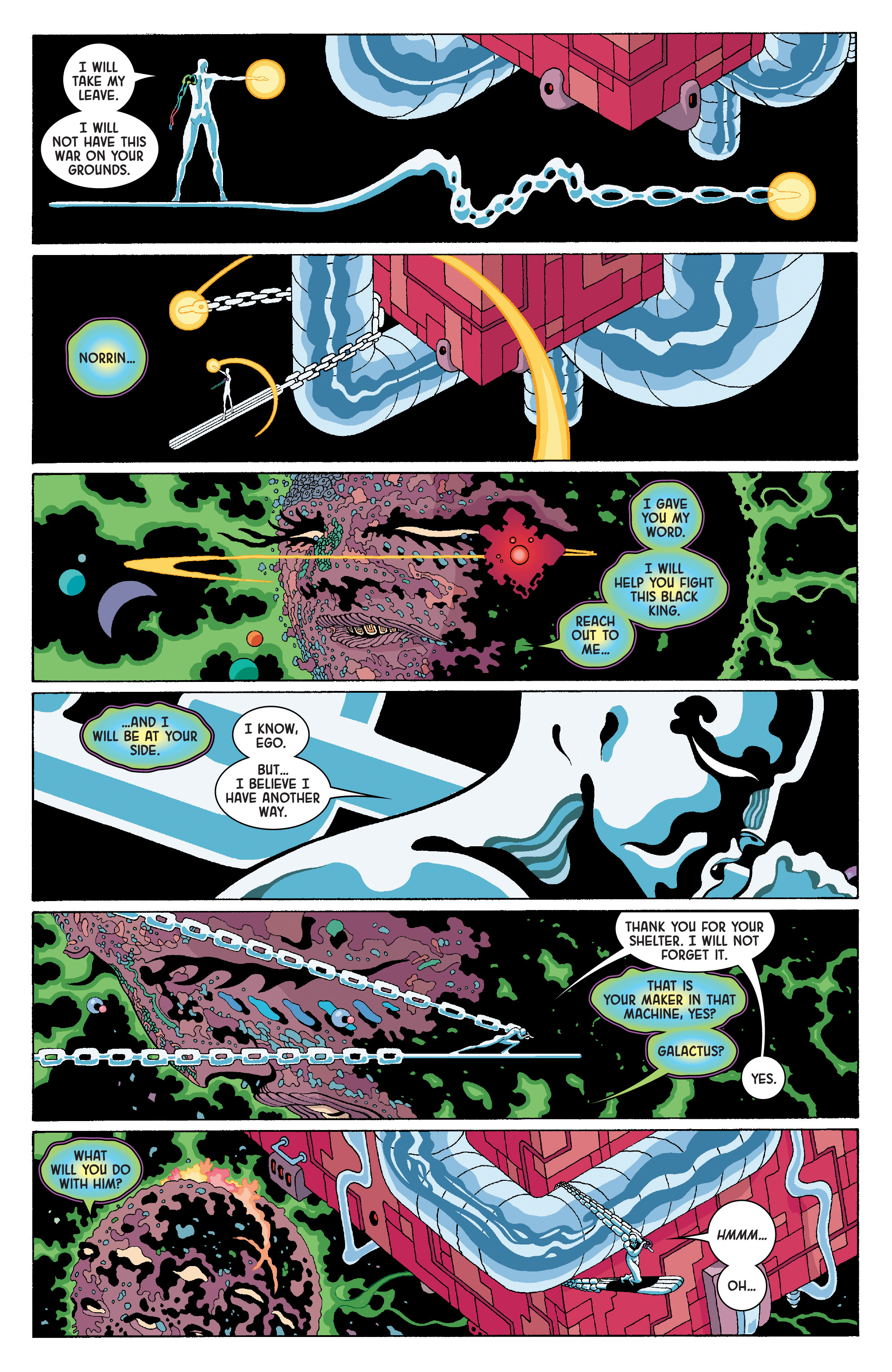 Read online Silver Surfer: Black comic -  Issue #4 - 5