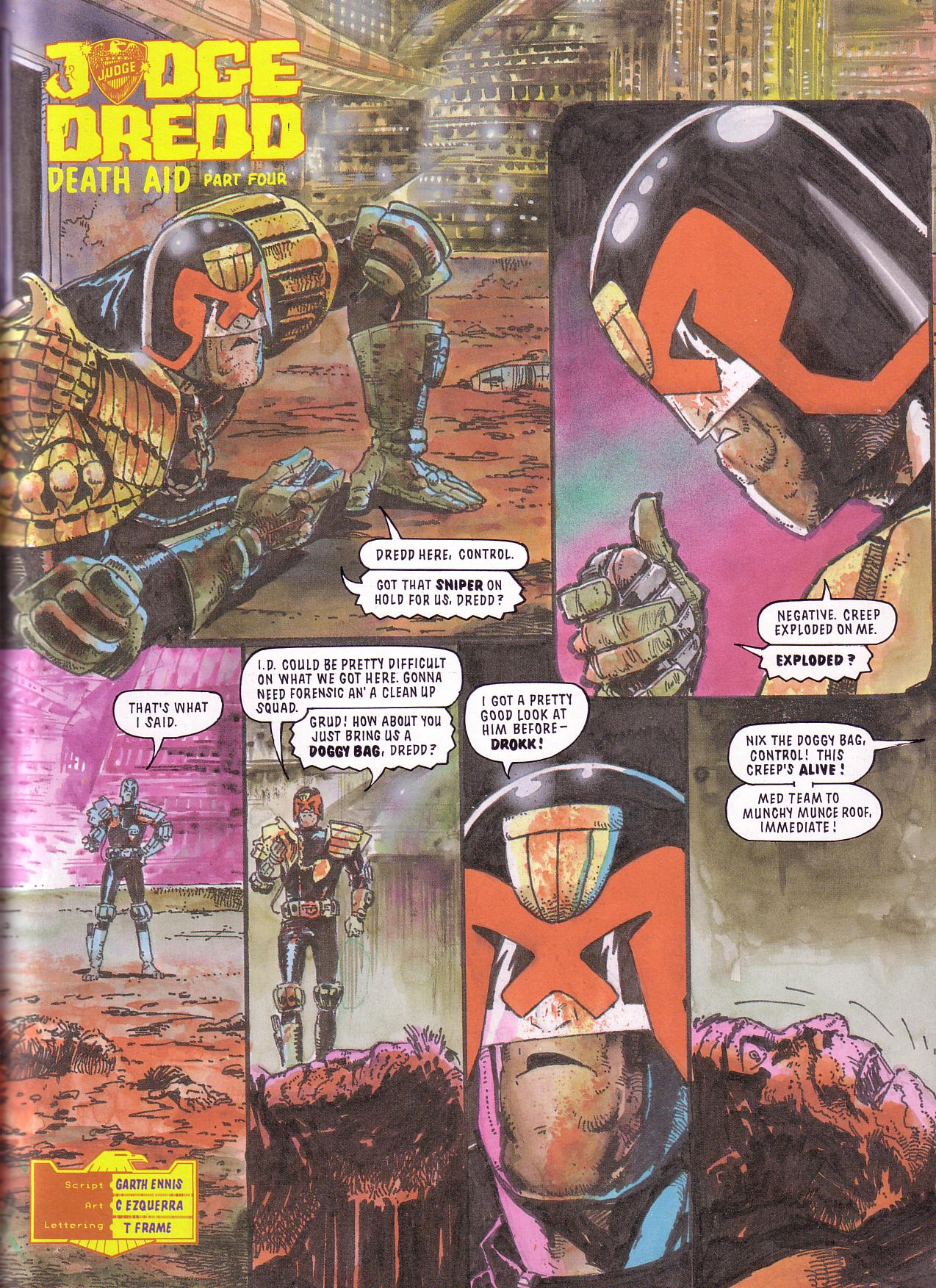 Read online Judge Dredd: Death Aid comic -  Issue # TPB - 23