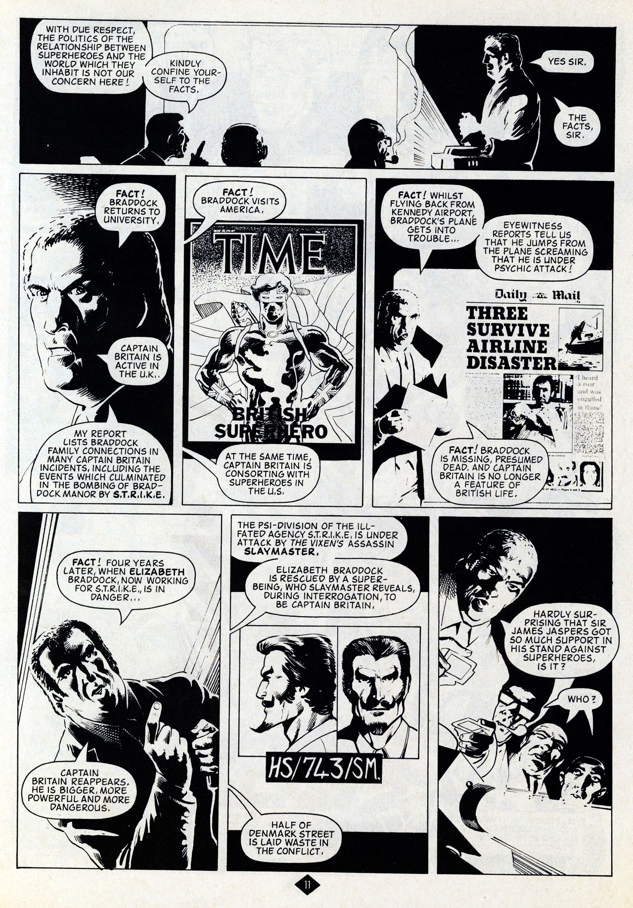 Read online Captain Britain (1985) comic -  Issue #1 - 11