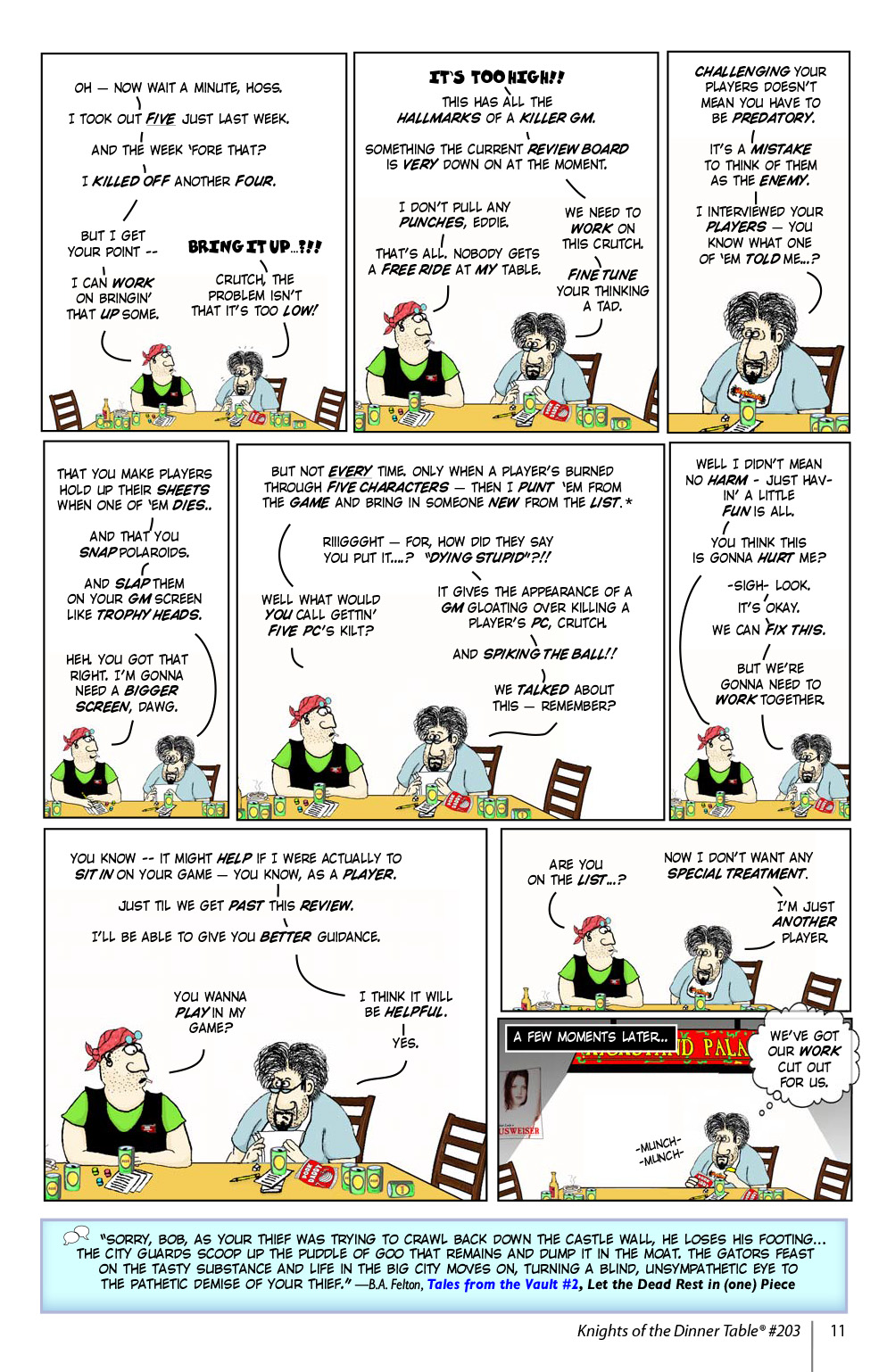 Read online Knights of the Dinner Table comic -  Issue #203 - 13