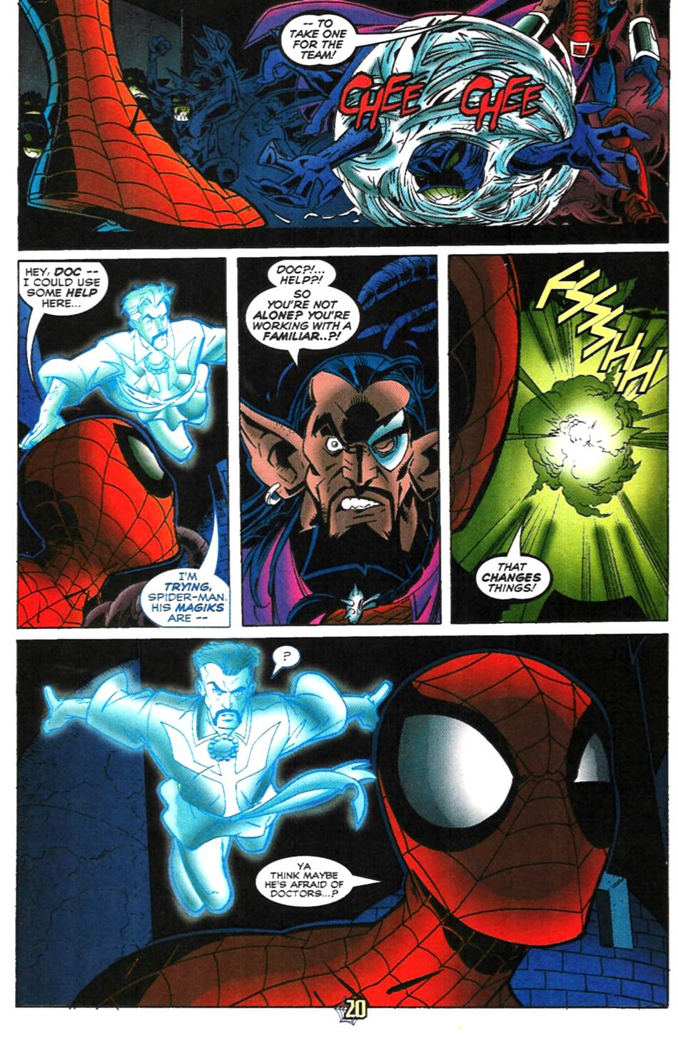 Read online The Sensational Spider-Man (1996) comic -  Issue #22 - 21