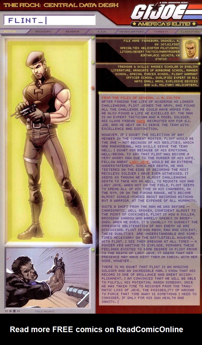 Read online G.I. Joe: Data Desk Handbook comic -  Issue #1 - 6