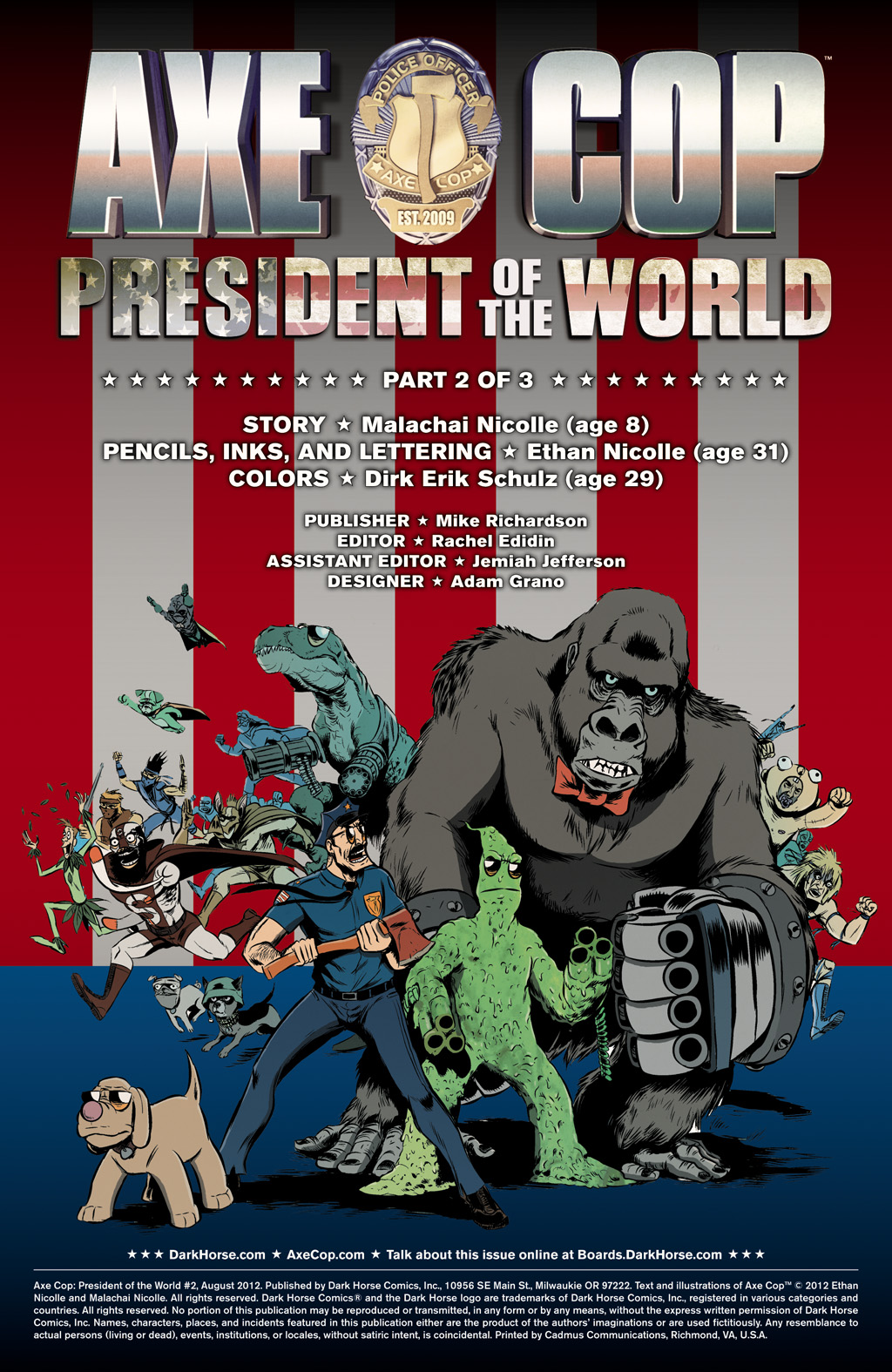 Read online Axe Cop: President of the World comic -  Issue #2 - 2