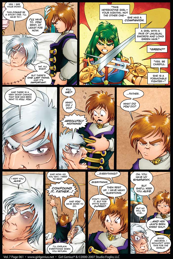 Read online Girl Genius (2002) comic -  Issue #7 - 62