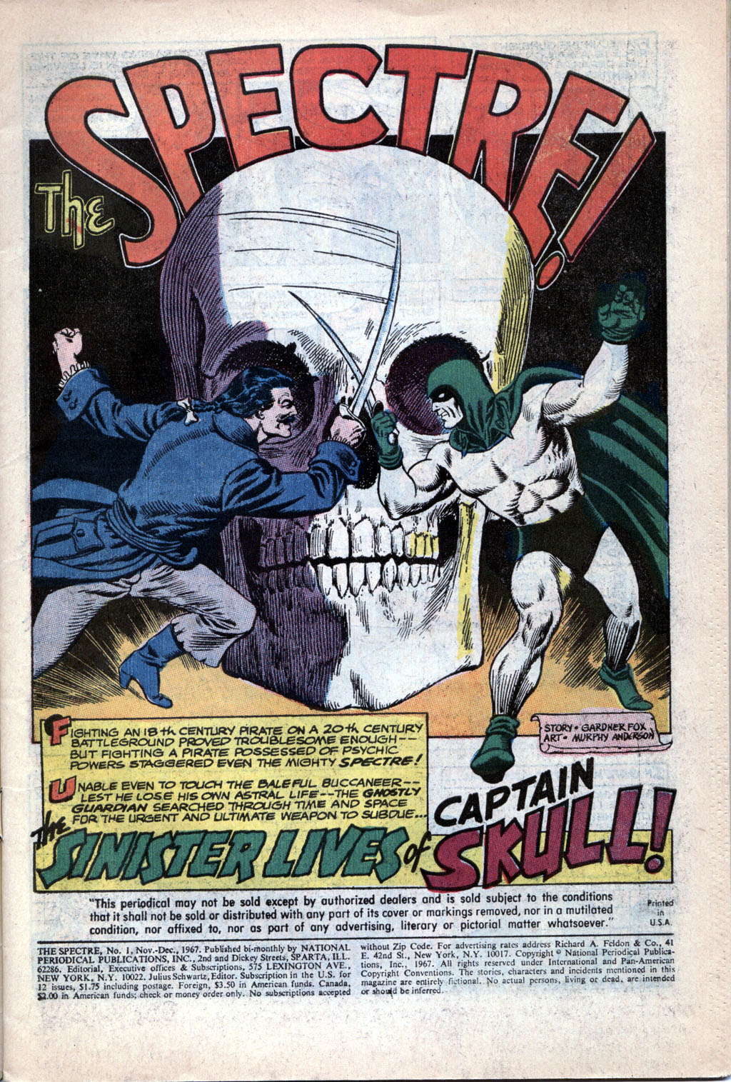 Read online The Spectre (1967) comic -  Issue #1 - 2