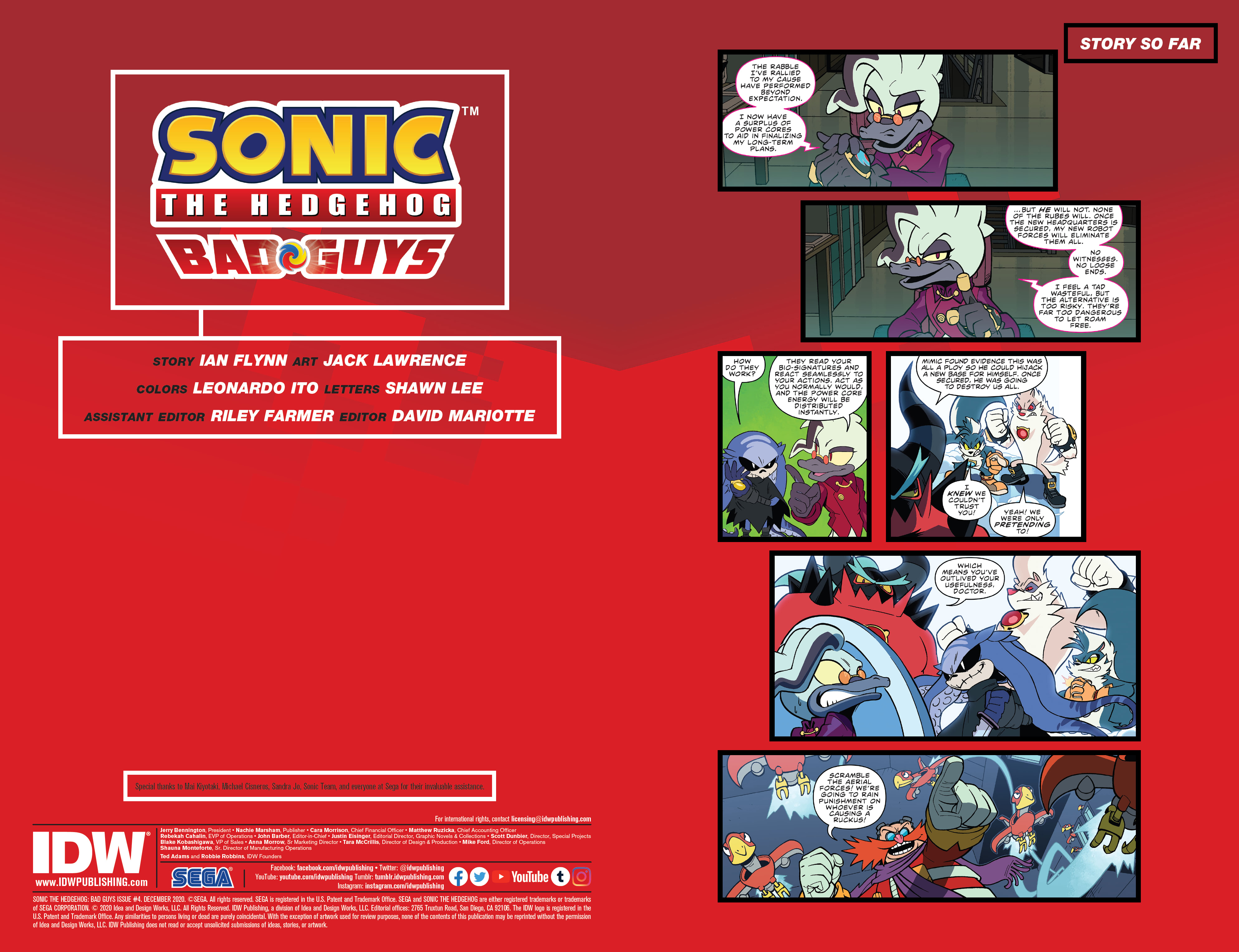 Read online Sonic the Hedgehog: Bad Guys comic -  Issue #4 - 2