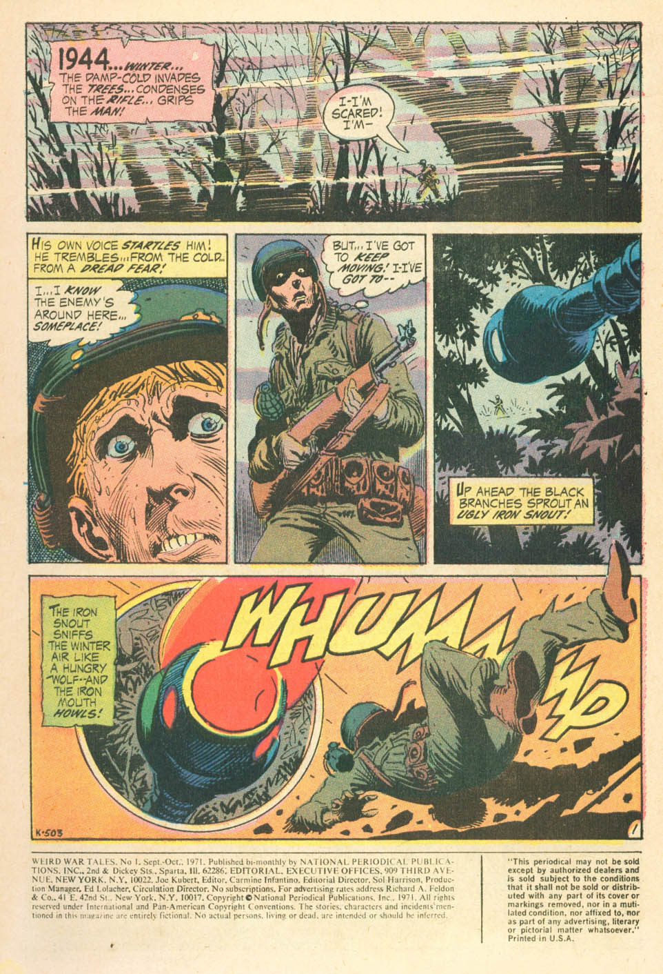 Read online Weird War Tales (1971) comic -  Issue #1 - 3