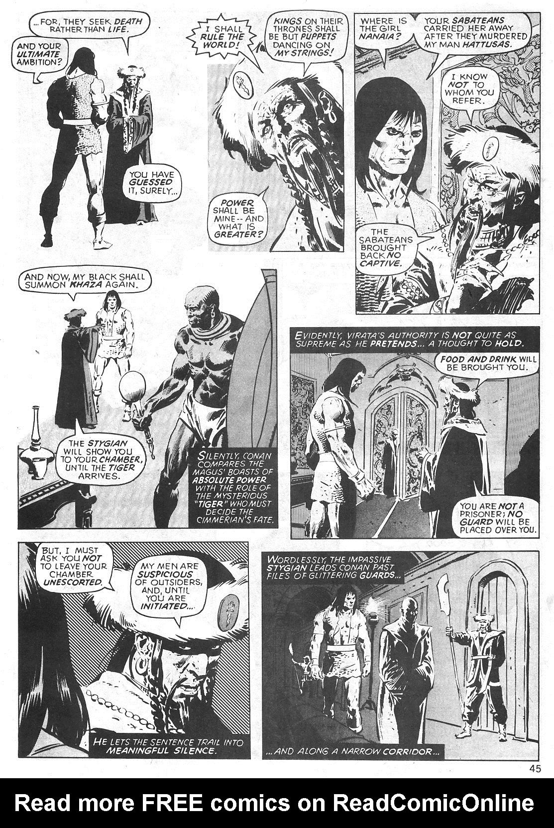 Read online The Savage Sword Of Conan comic -  Issue #31 - 45