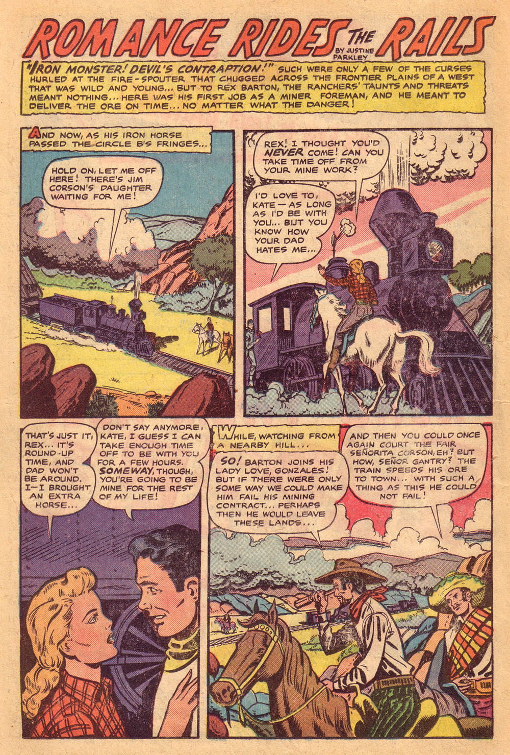 Read online Cowgirl Romances (1950) comic -  Issue #4 - 14
