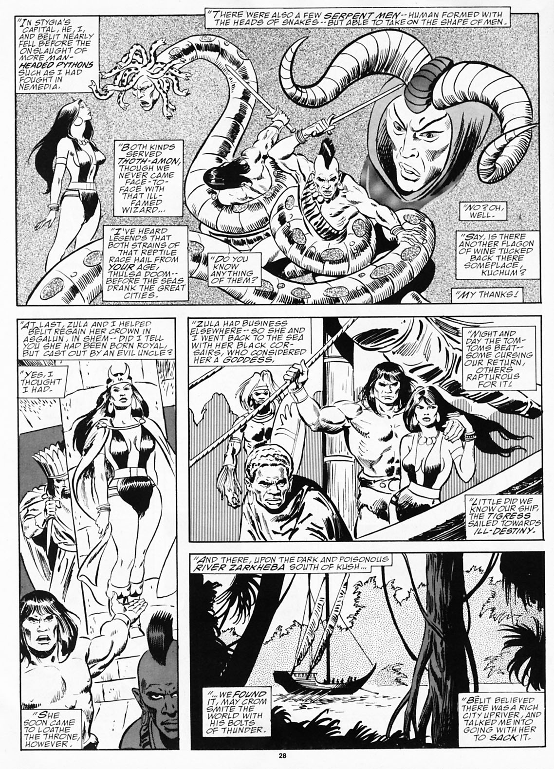 Read online The Savage Sword Of Conan comic -  Issue #190 - 30