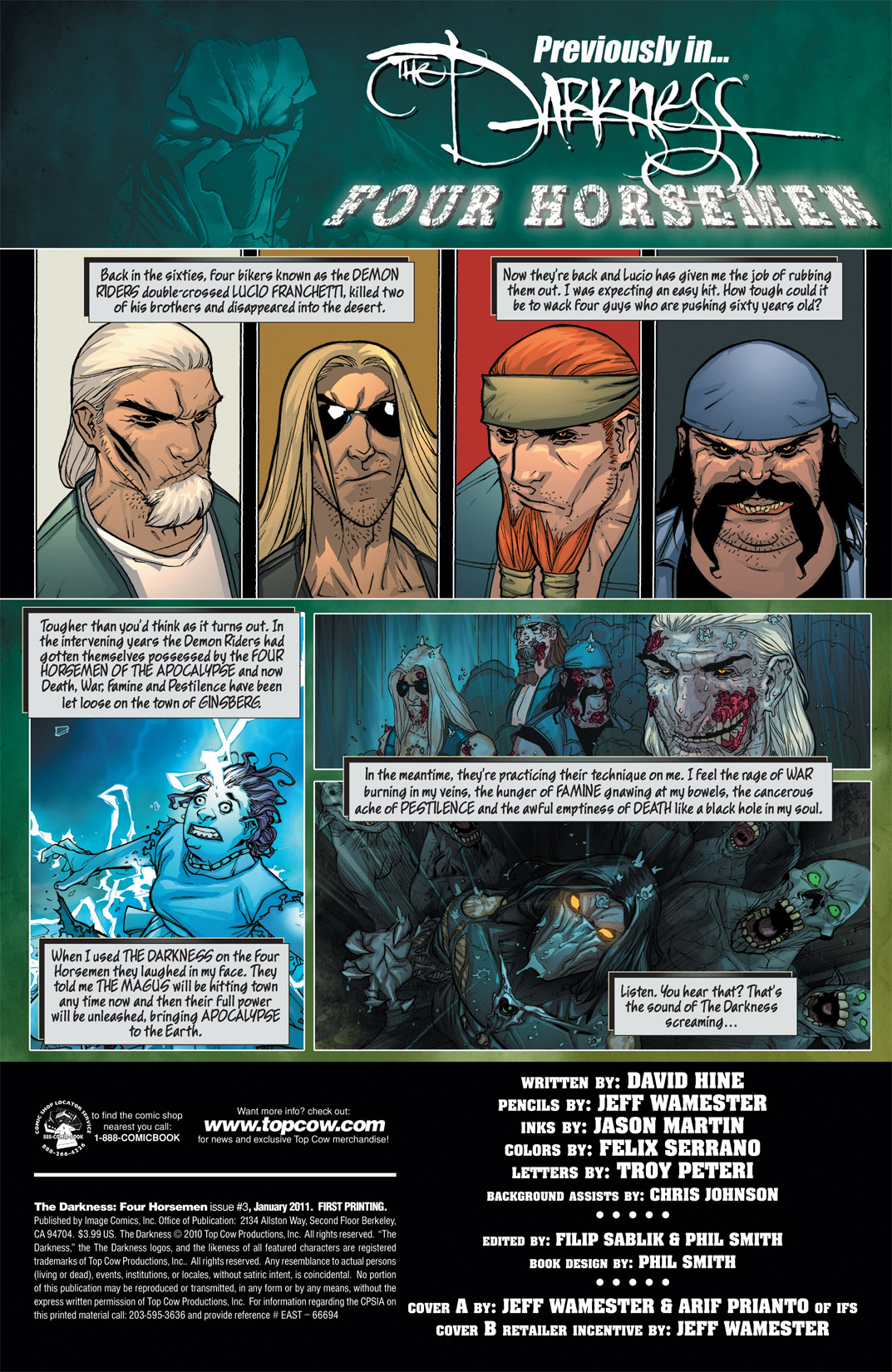Read online The Darkness: Four Horsemen comic -  Issue #3 - 2