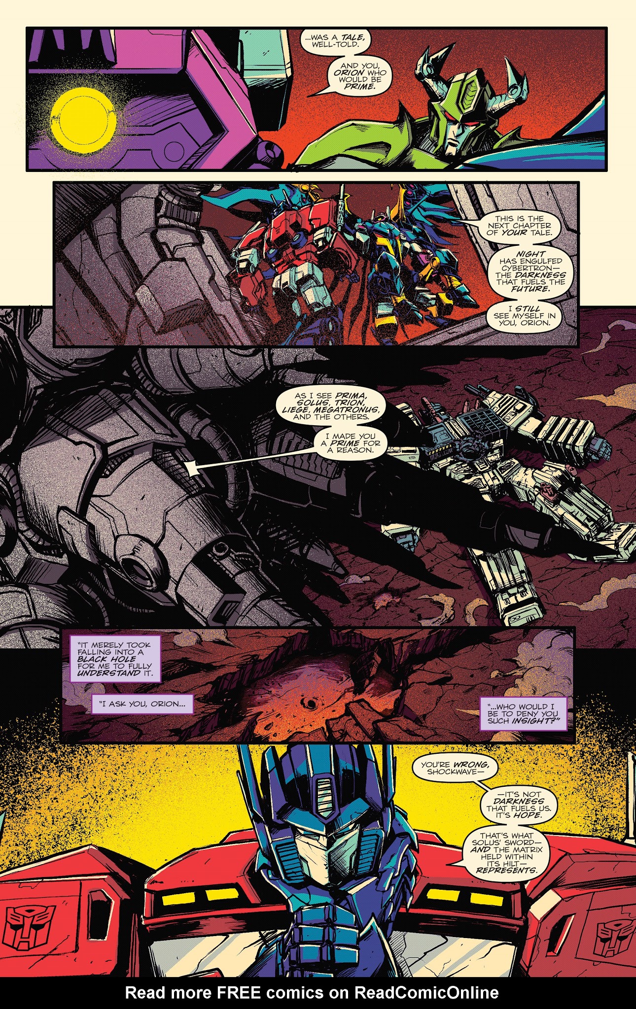 Read online Optimus Prime comic -  Issue #18 - 23