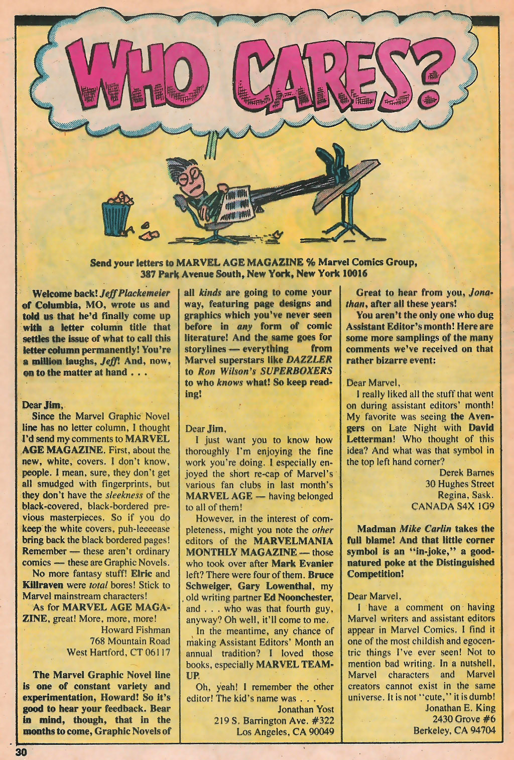 Read online Marvel Age comic -  Issue #14 - 31