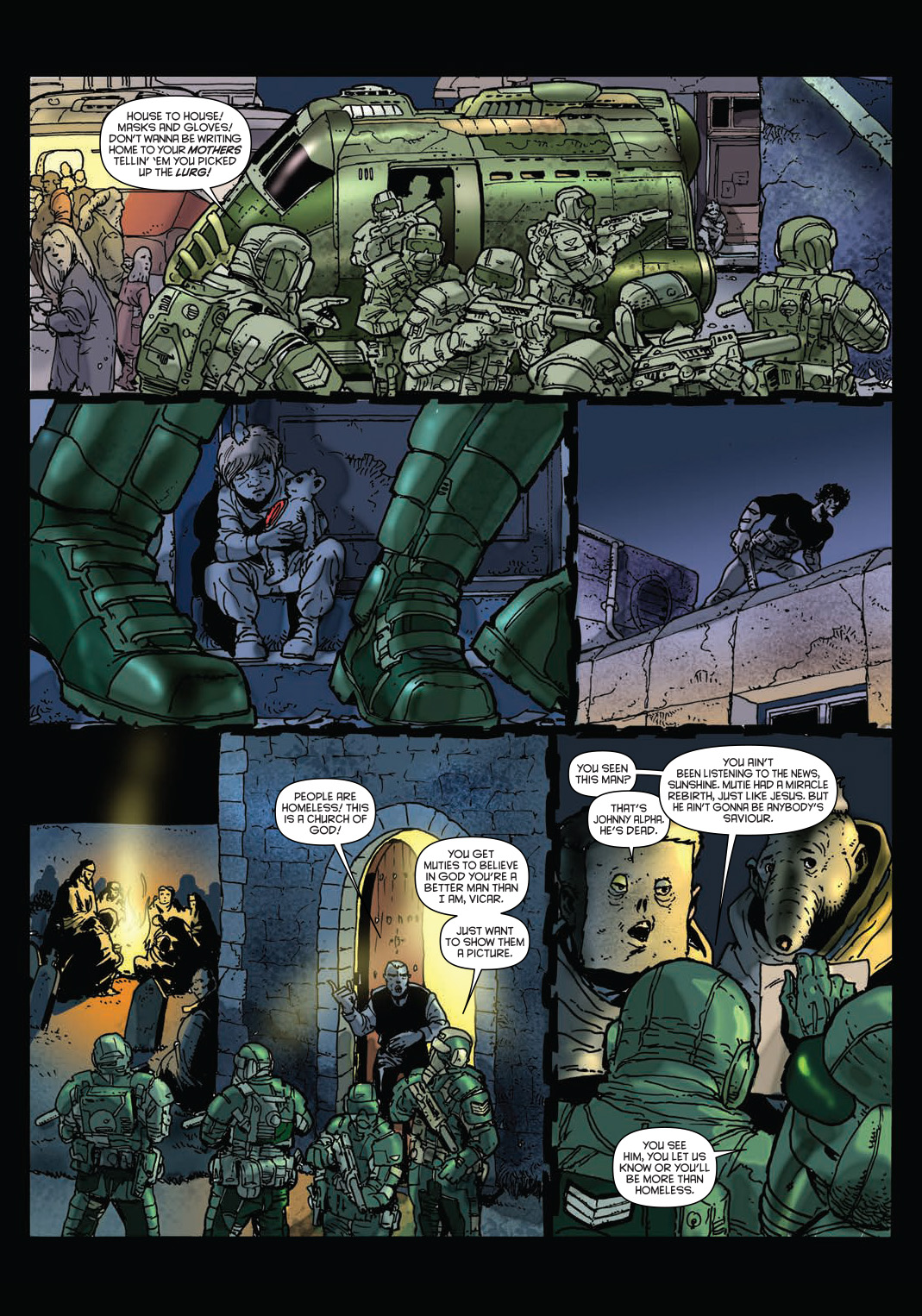 Read online Strontium Dog: The Life and Death of Johnny Alpha: The Project comic -  Issue # TPB - 124