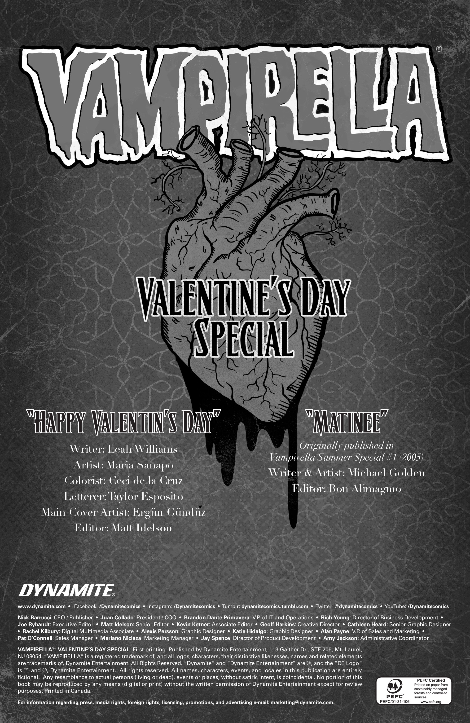 Read online Vampirella Valentine's Day Special comic -  Issue # Full - 2