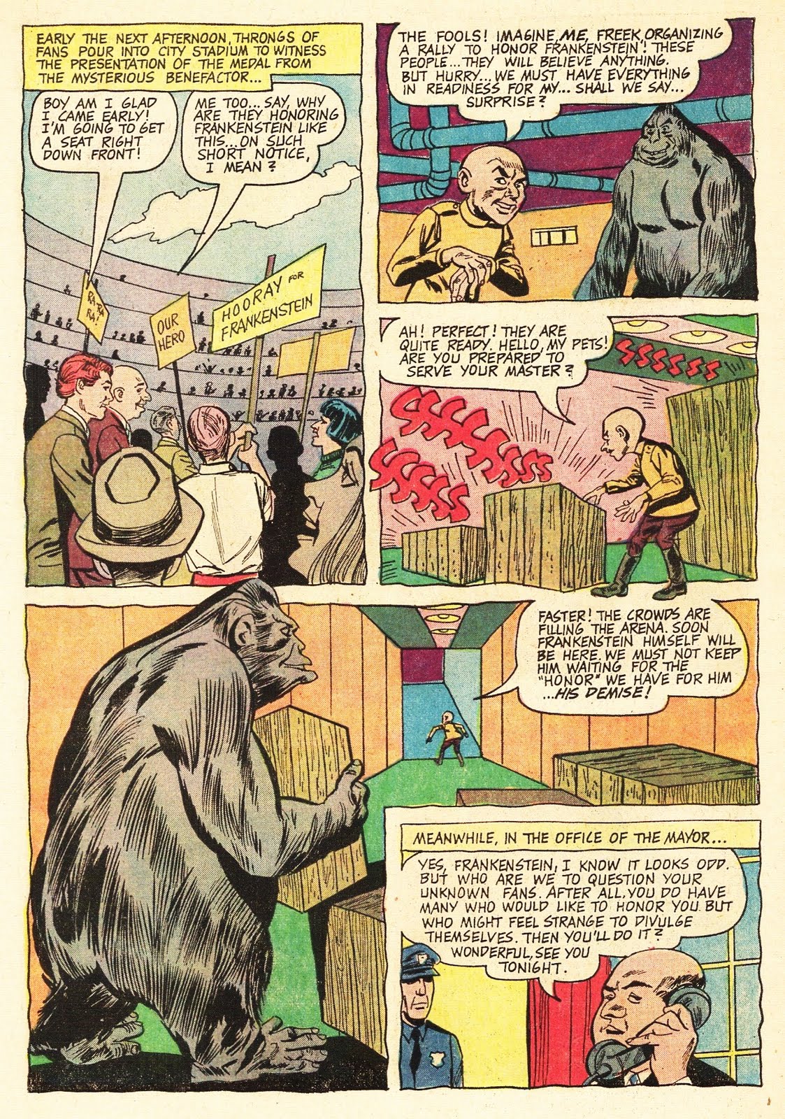 Read online Frankenstein (1964) comic -  Issue #4 - 7
