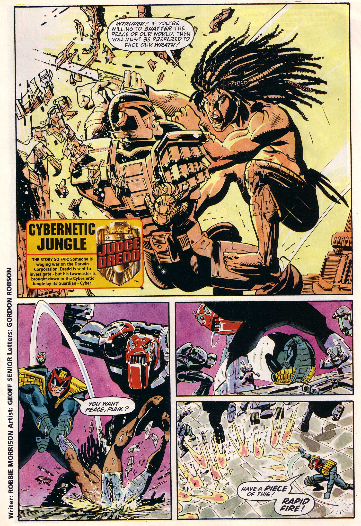 Read online Judge Dredd Lawman of the Future comic -  Issue #16 - 17