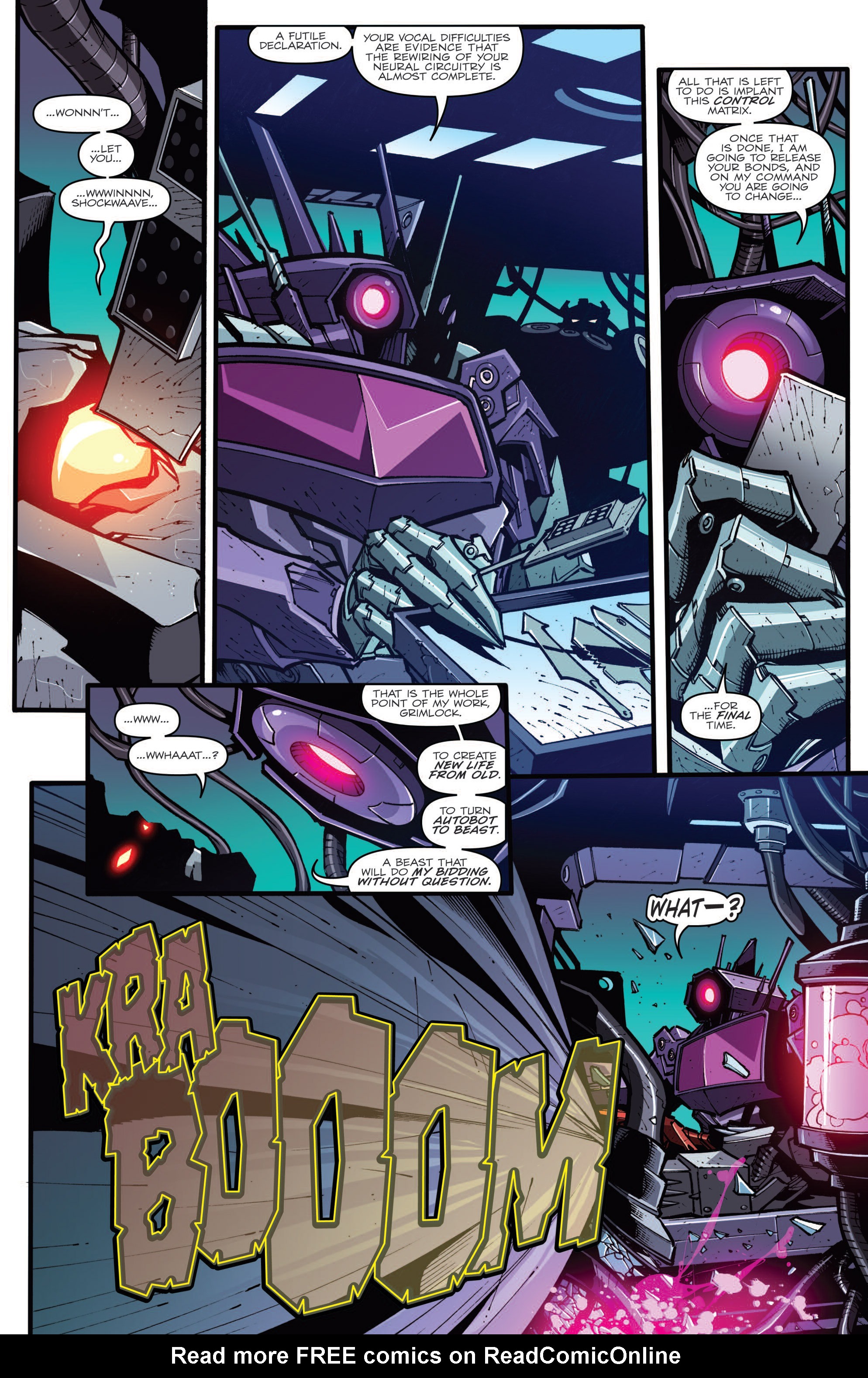 Read online The Transformers Prime: Rage of the Dinobots comic -  Issue #4 - 16