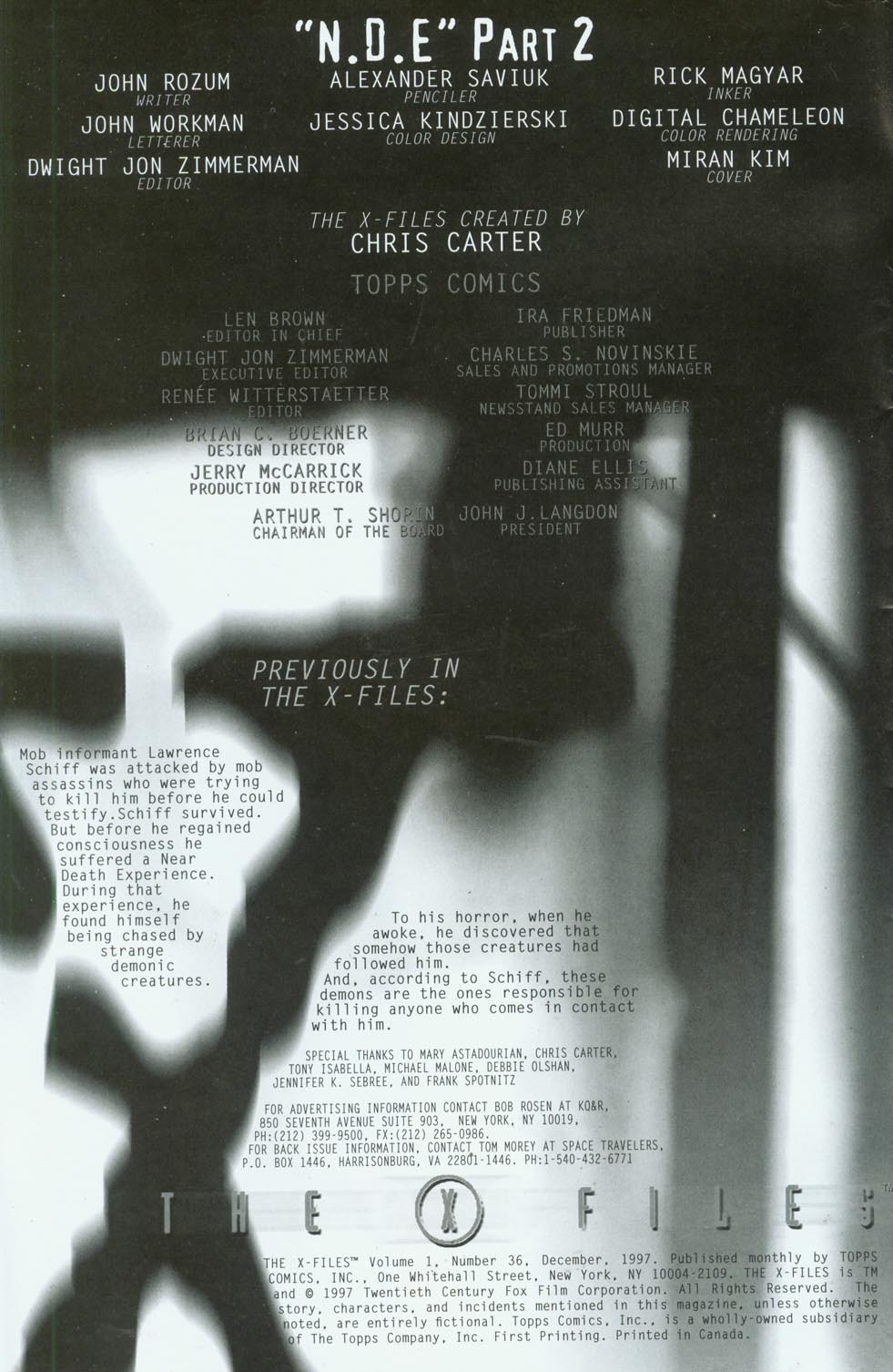 Read online The X-Files (1995) comic -  Issue #36 - 2