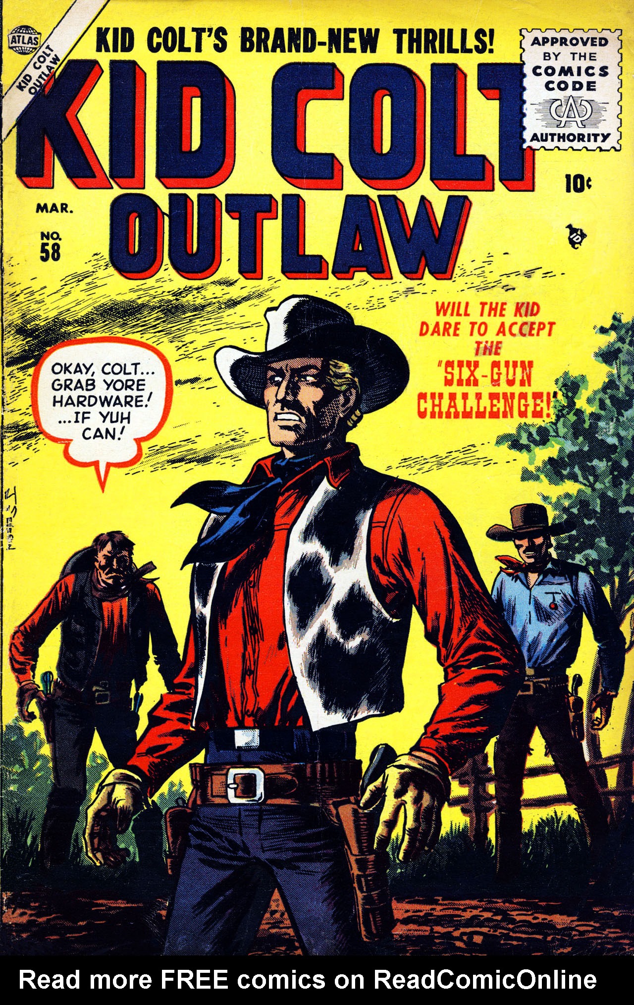 Read online Kid Colt Outlaw comic -  Issue #58 - 1
