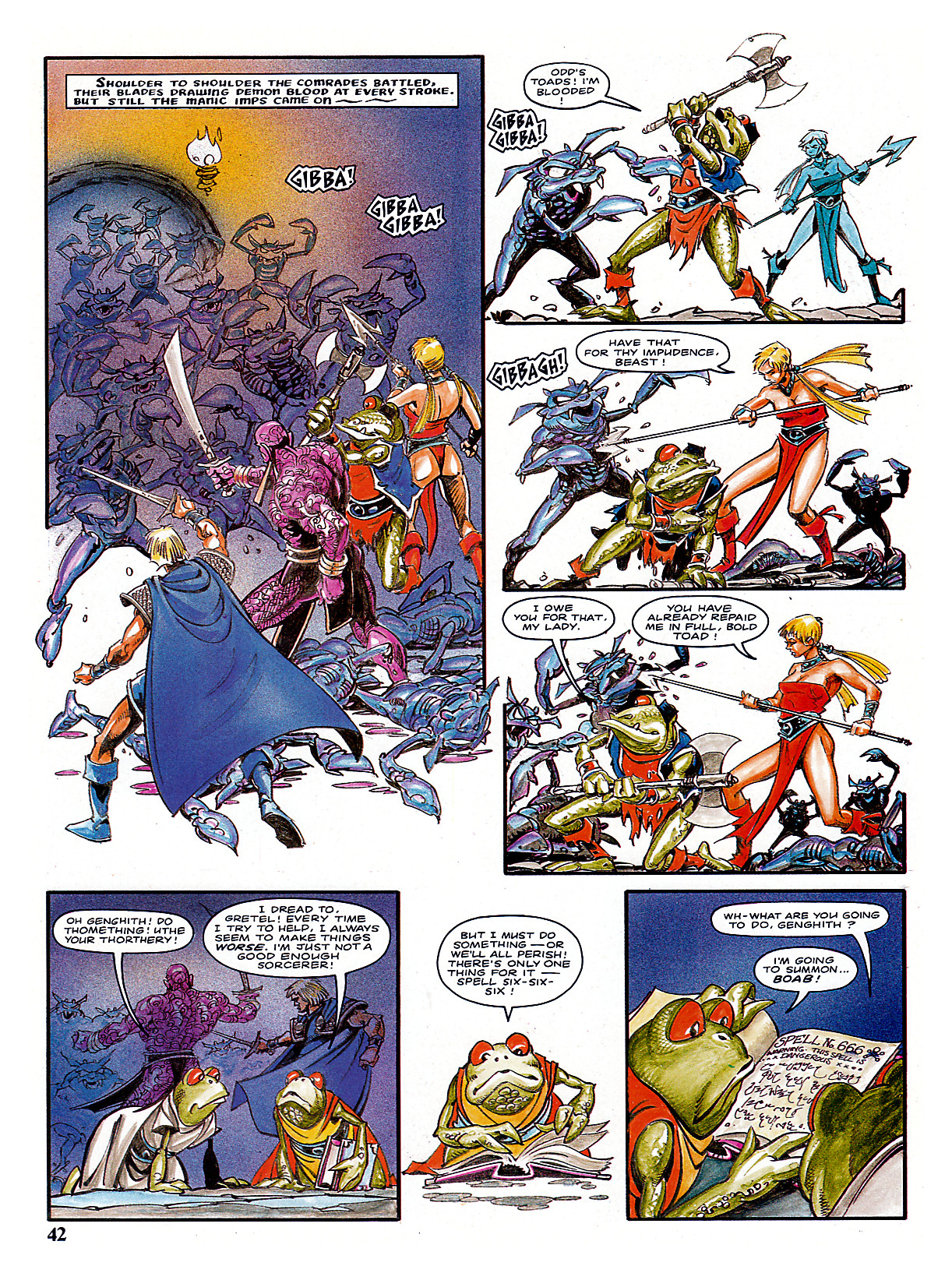 Read online Marvel Graphic Novel comic -  Issue #3 - The Chronicles of Genghis Grimtoad - 42