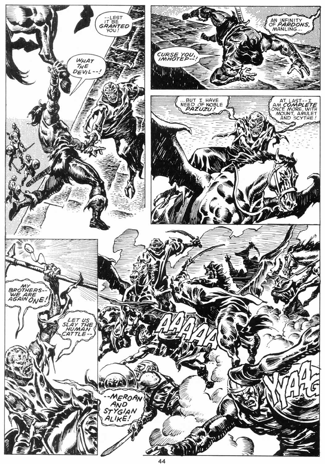 Read online The Savage Sword Of Conan comic -  Issue #206 - 45