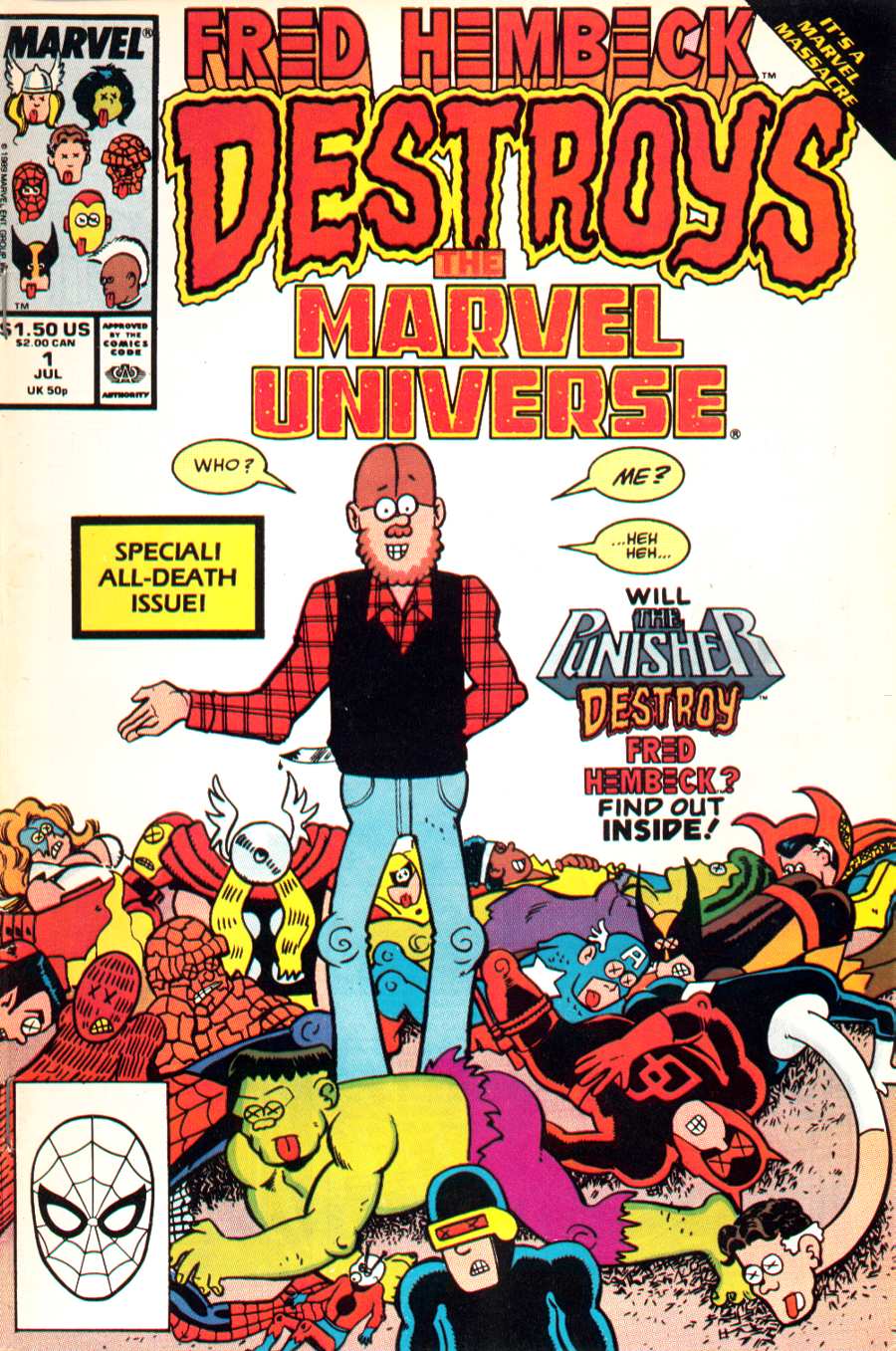 Read online Fred Hembeck Destroys the Marvel Universe comic -  Issue # Full - 1