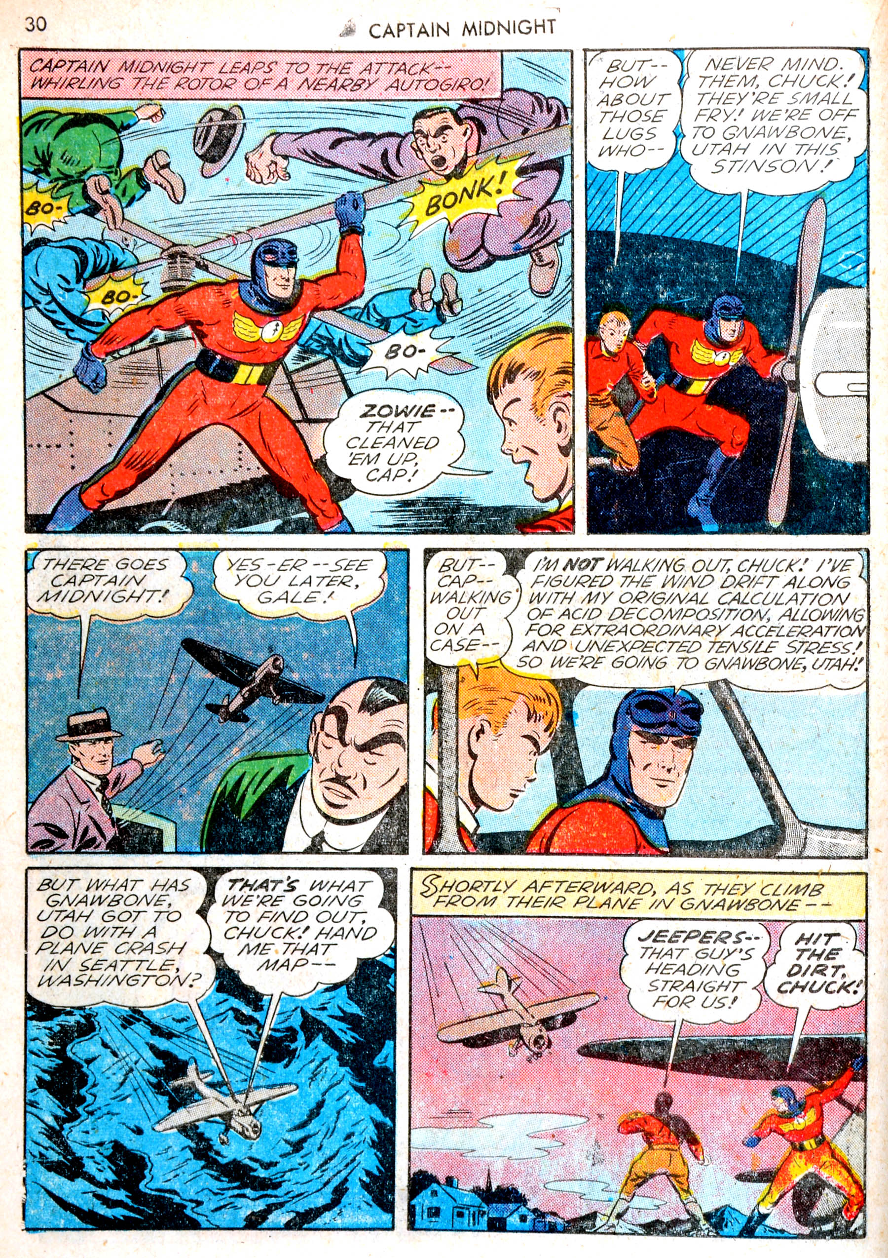 Read online Captain Midnight (1942) comic -  Issue #13 - 29