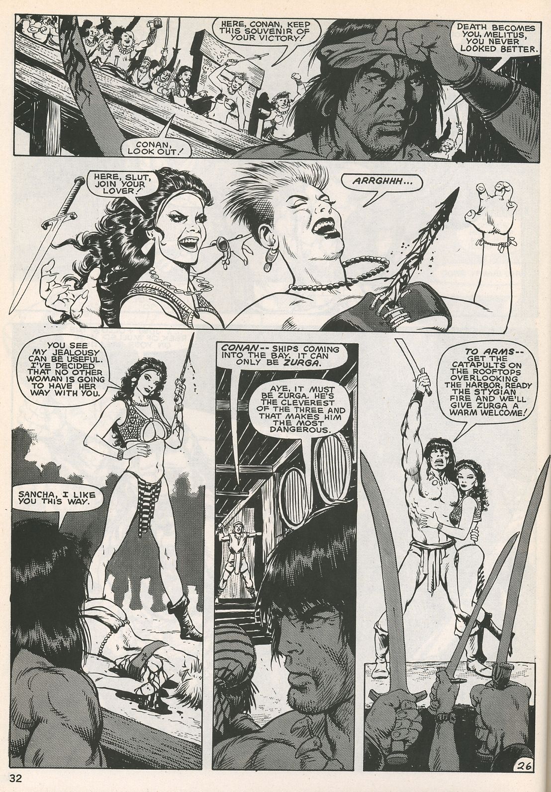 Read online The Savage Sword Of Conan comic -  Issue #129 - 31