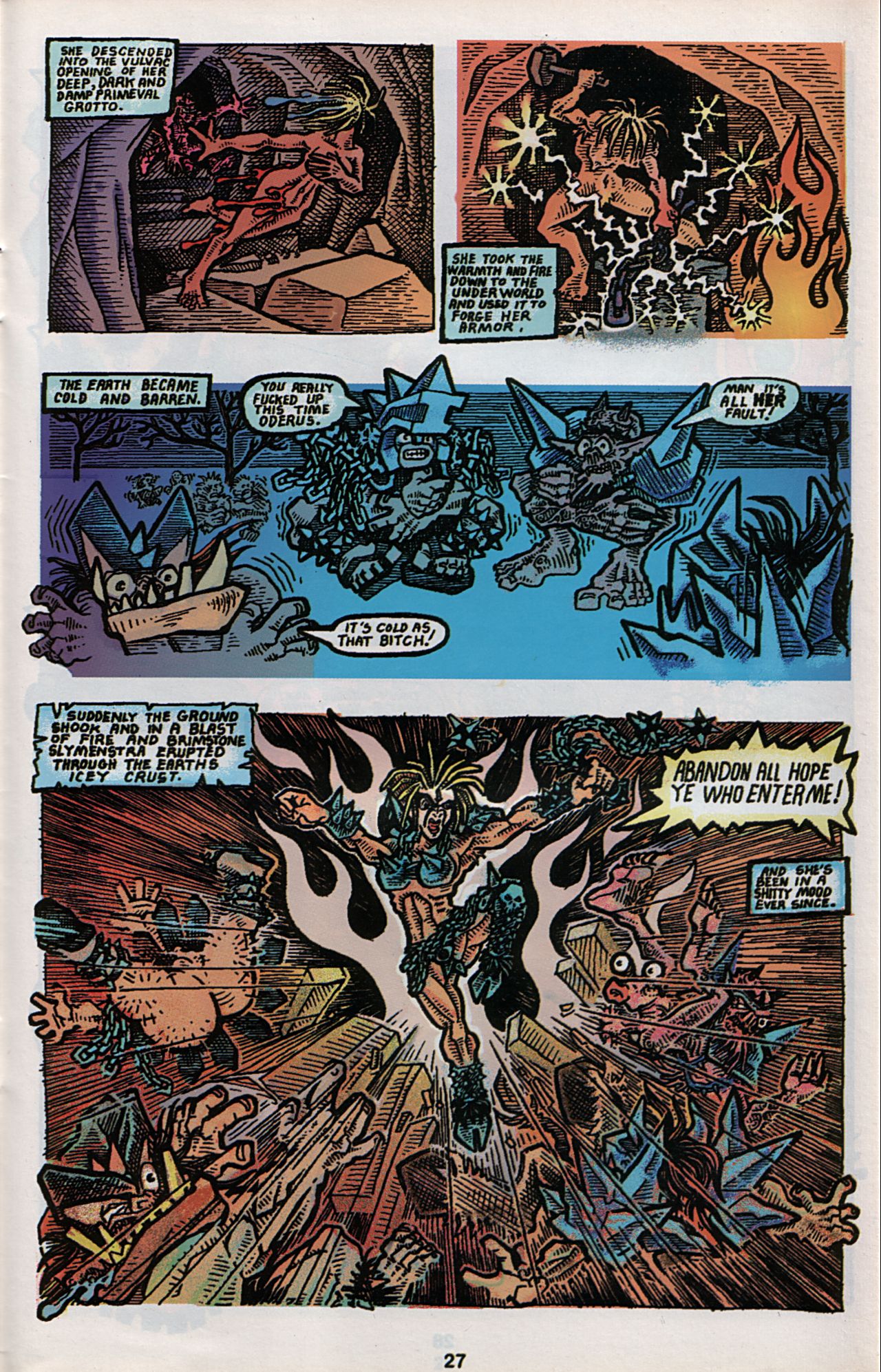 Read online Slavepit Funnies Featuring Gwar comic -  Issue #4 - 29