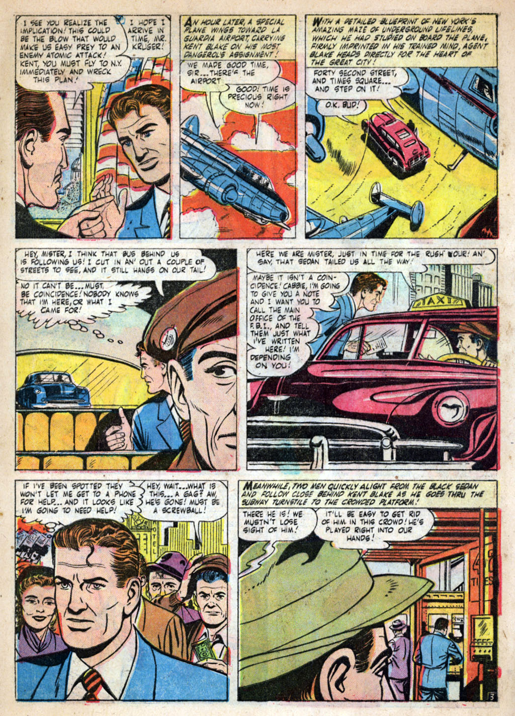 Read online Kent Blake of the Secret Service comic -  Issue #4 - 5