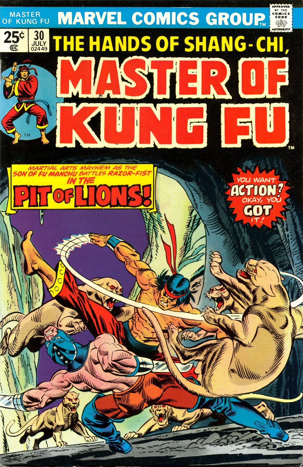 Read online Master of Kung Fu (1974) comic -  Issue #30 - 1