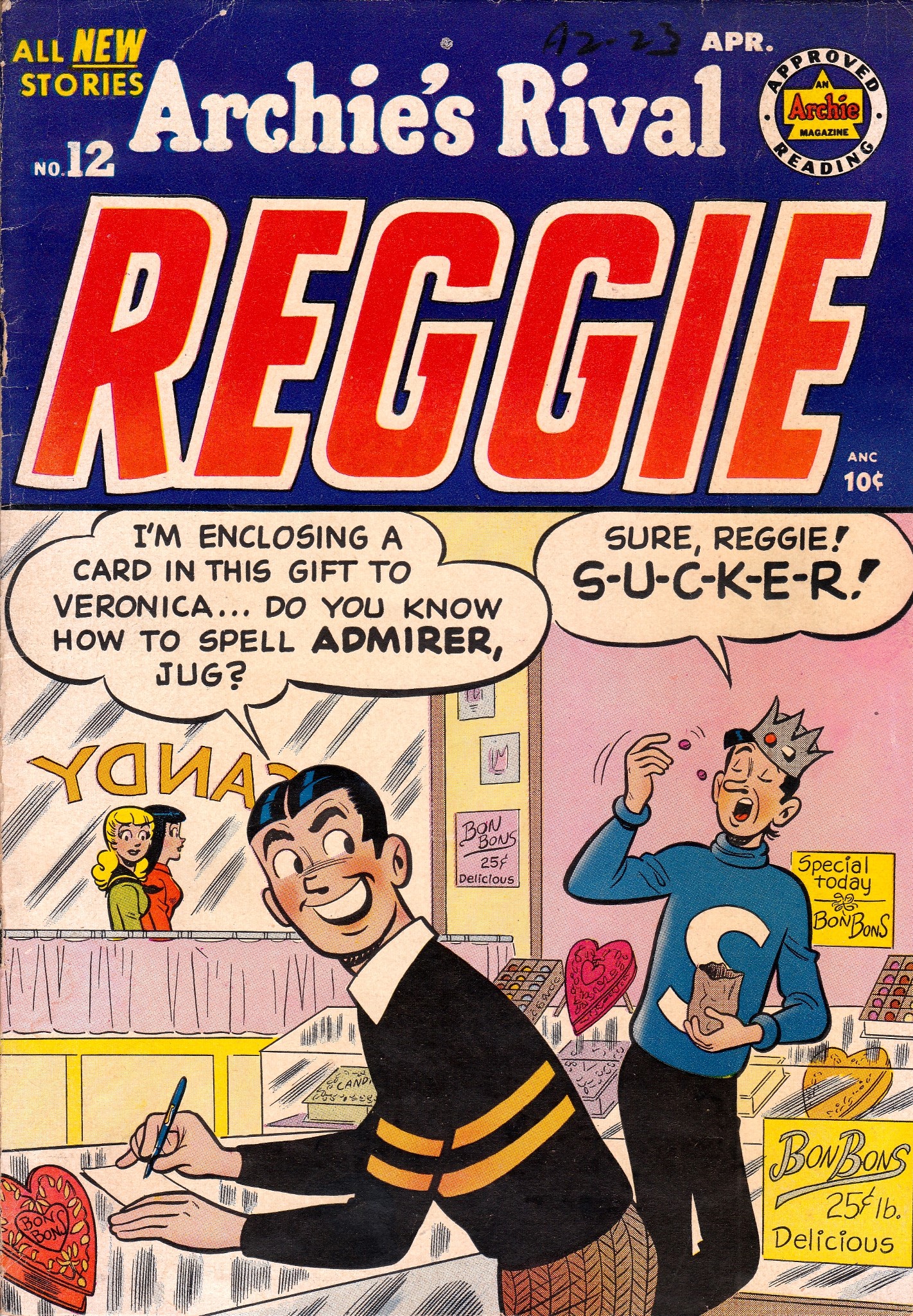 Read online Archie's Rival Reggie comic -  Issue #12 - 1