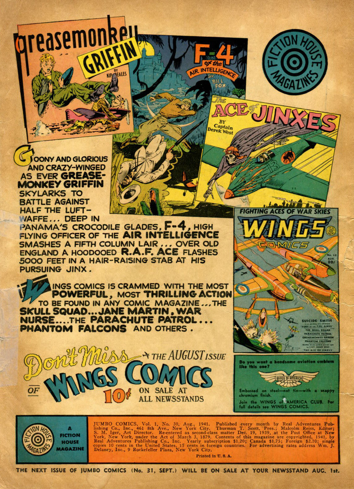 Read online Jumbo Comics comic -  Issue #30 - 2
