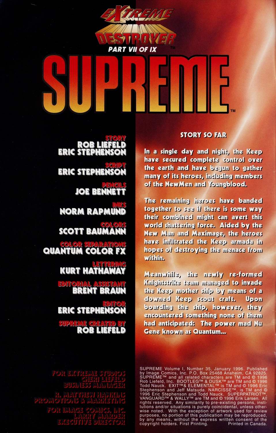 Read online Supreme (1992) comic -  Issue #35 - 2