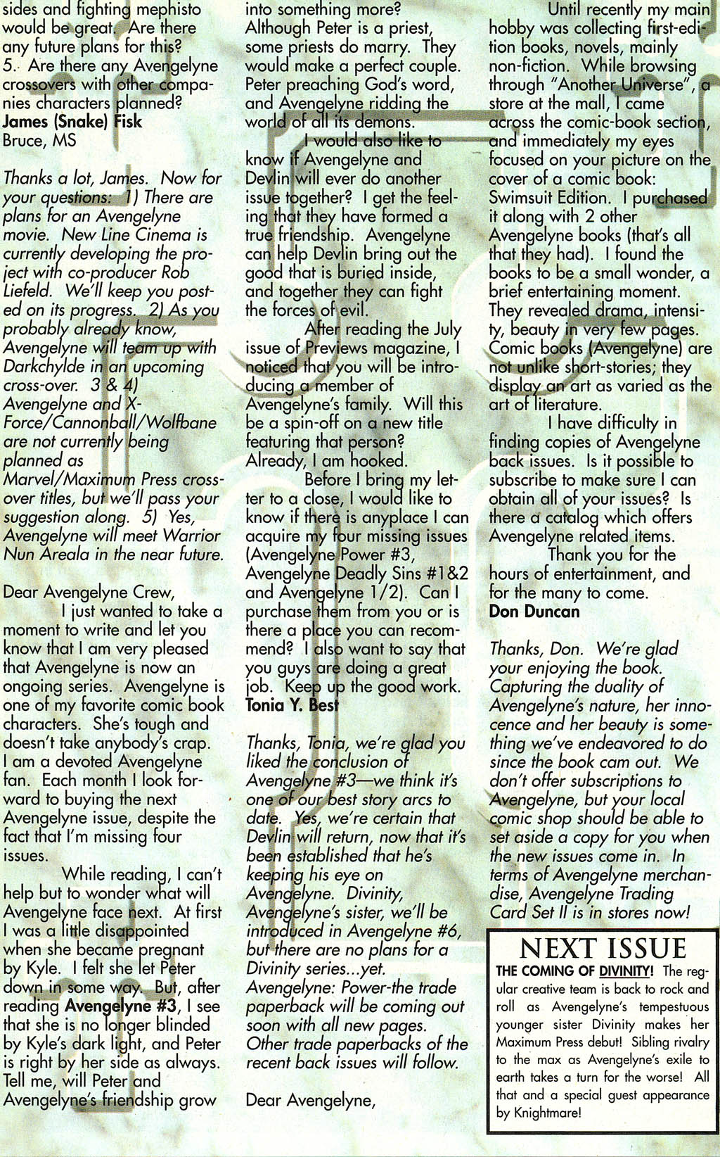 Read online Avengelyne (1996) comic -  Issue #5 - 25